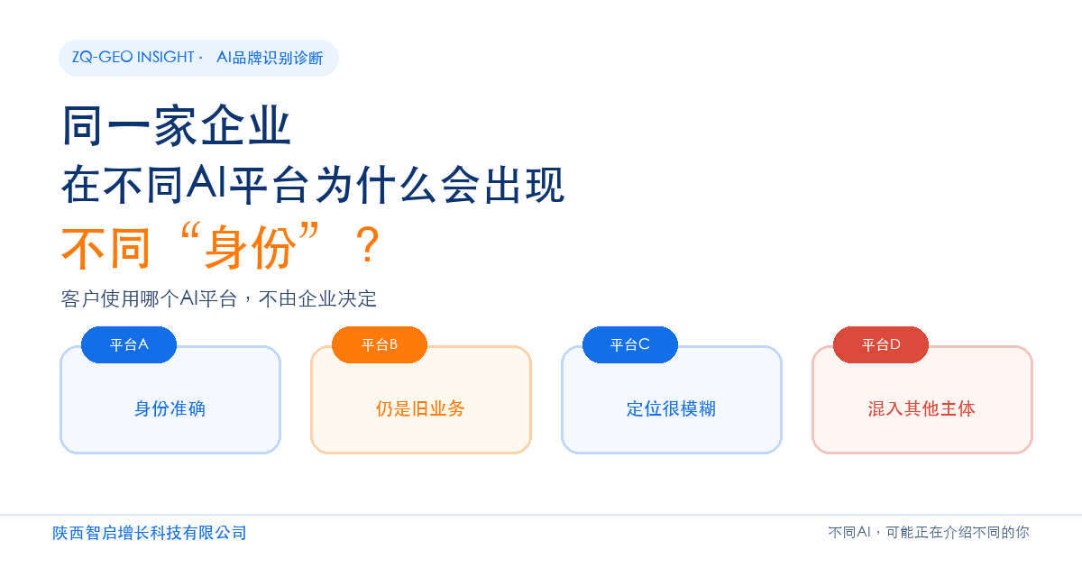 同一家企业,在不同AI平台为什么会出现不同"身份"?