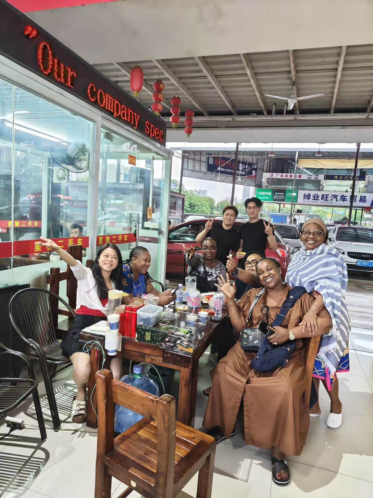 International customers visit