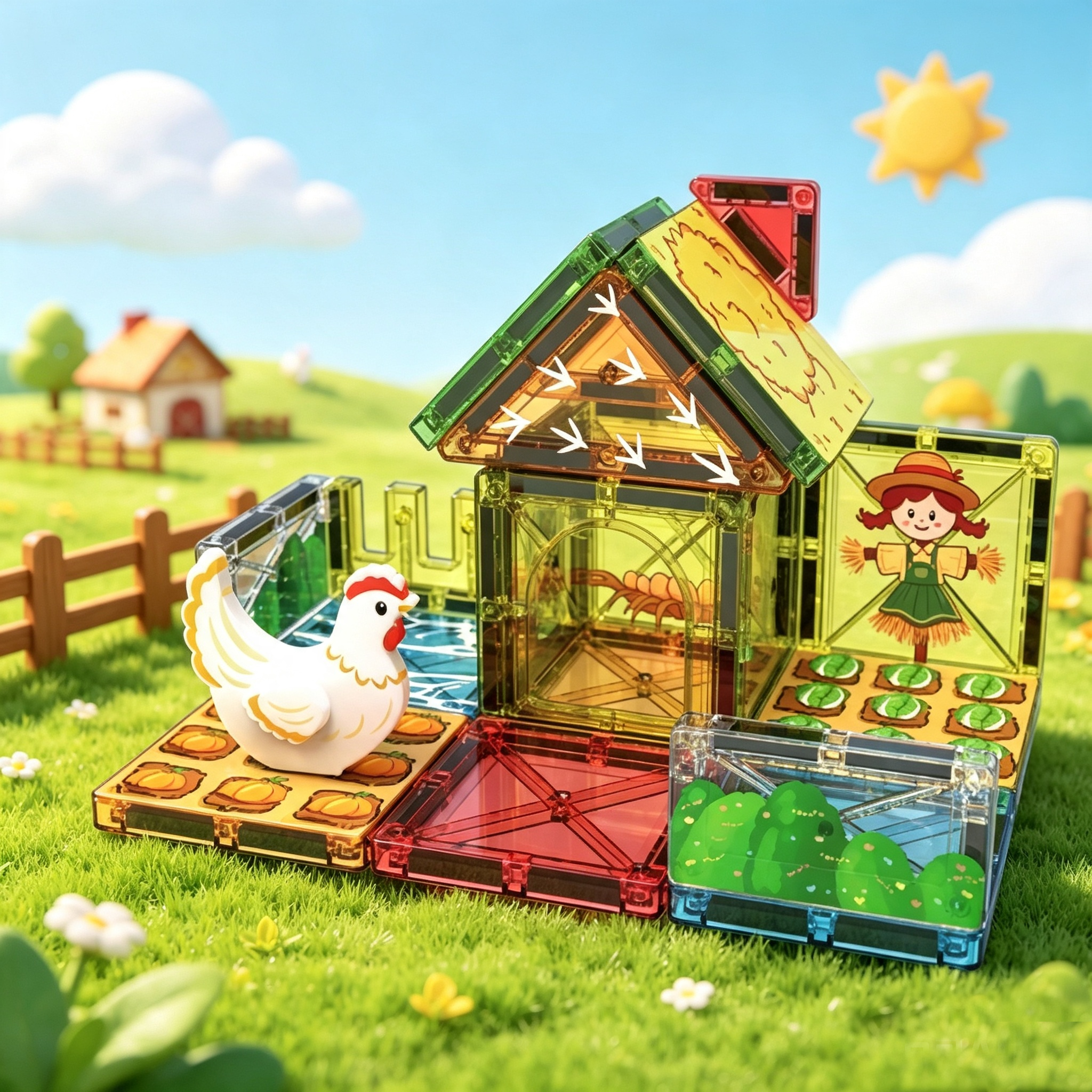 7.5cm CHICKEN COOP 20PCS
