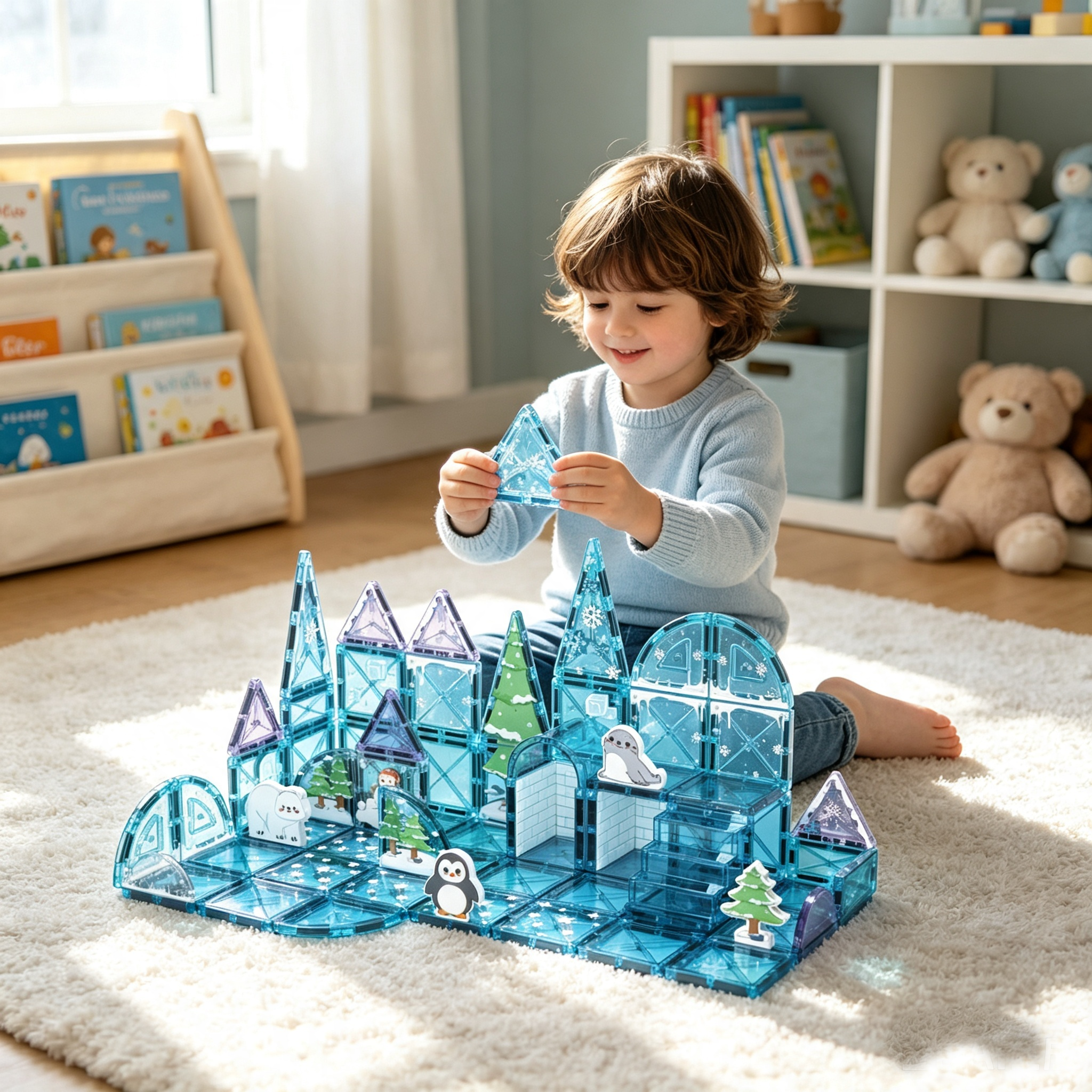 Ice snow castle 68pcs