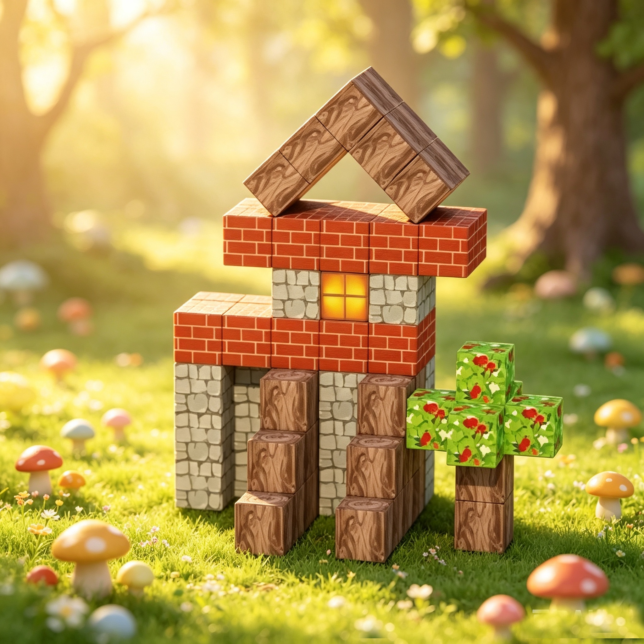 forest magnetic cubes 80 pcs