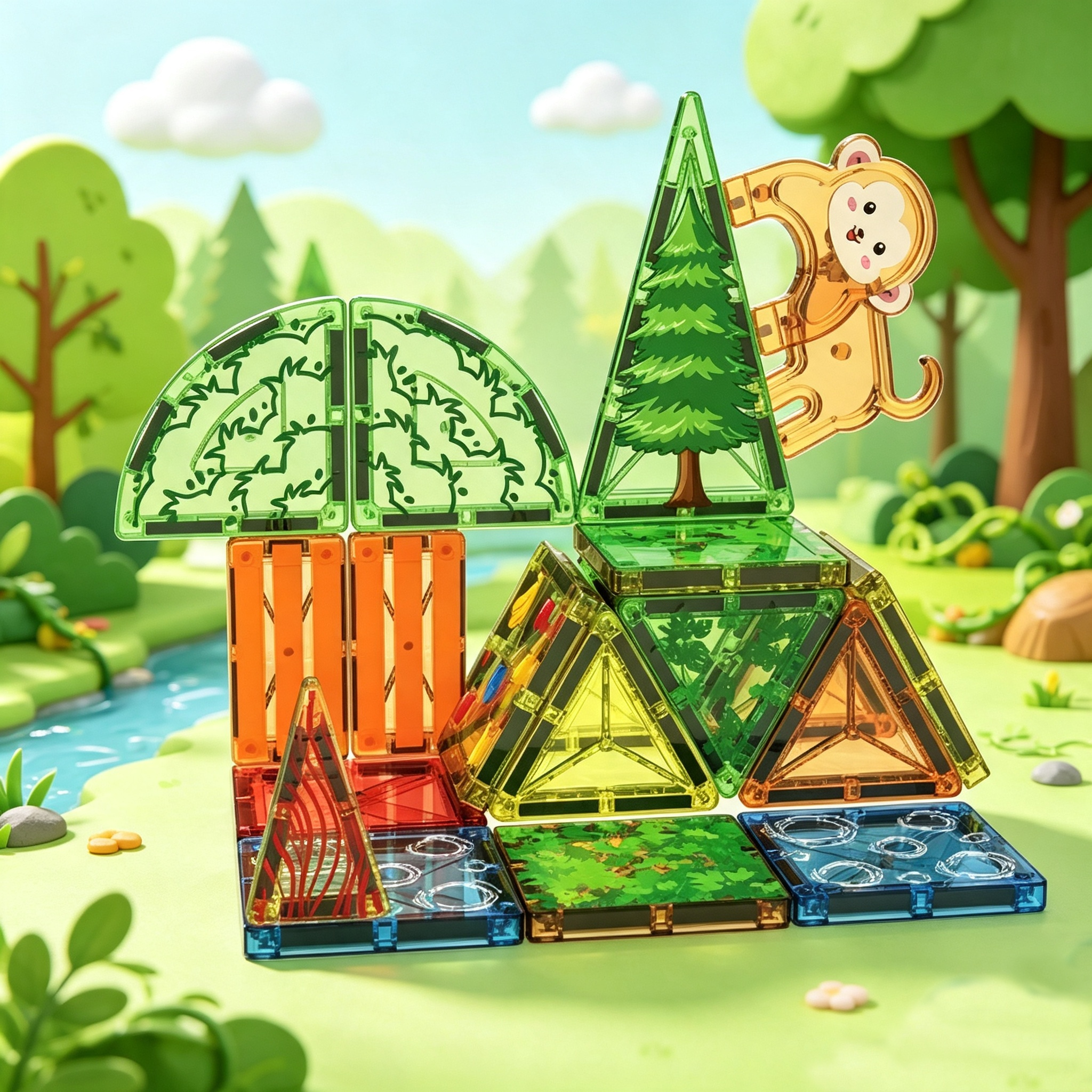 7.5cm MONKEY FOREST 20PCS