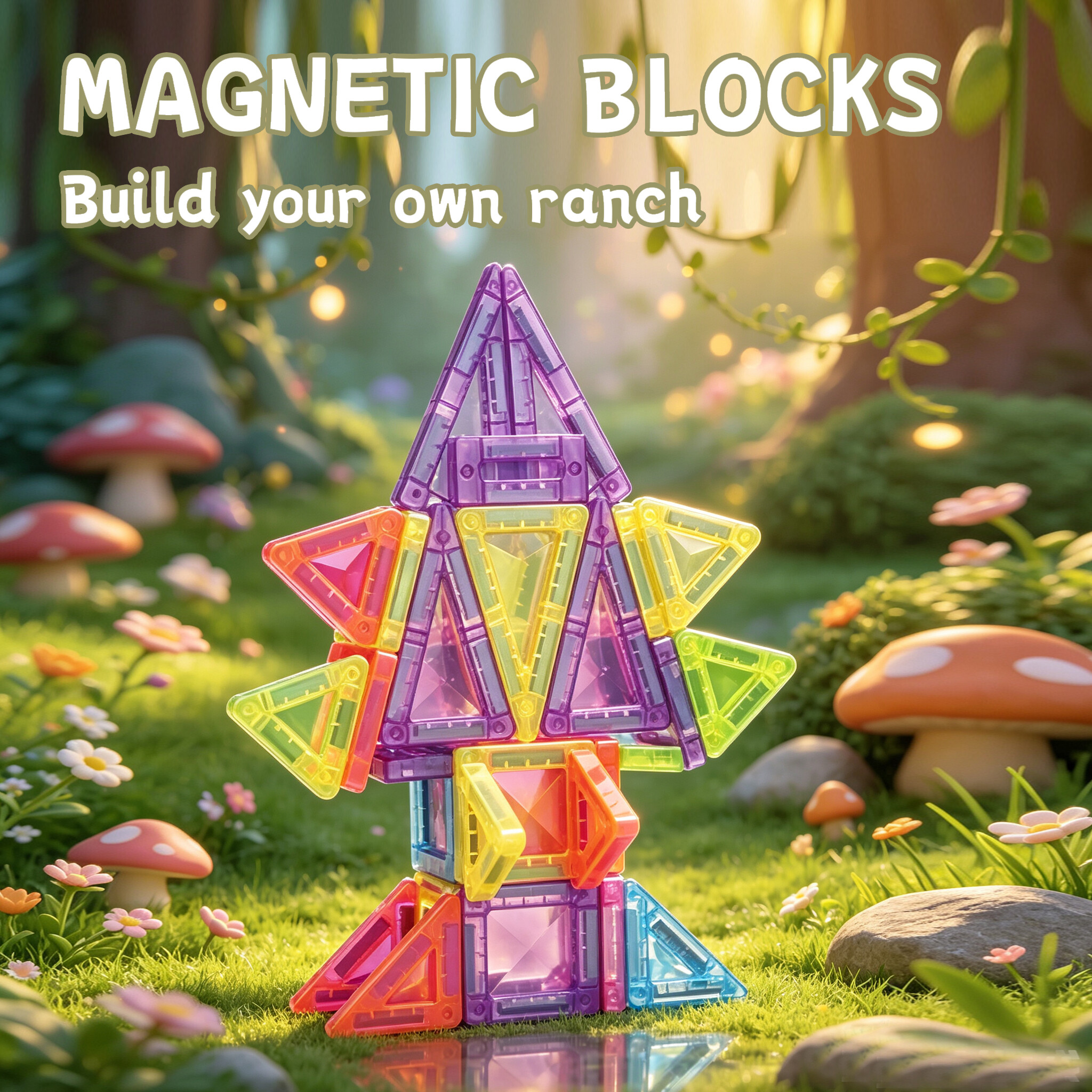 Mini magnetic tiles