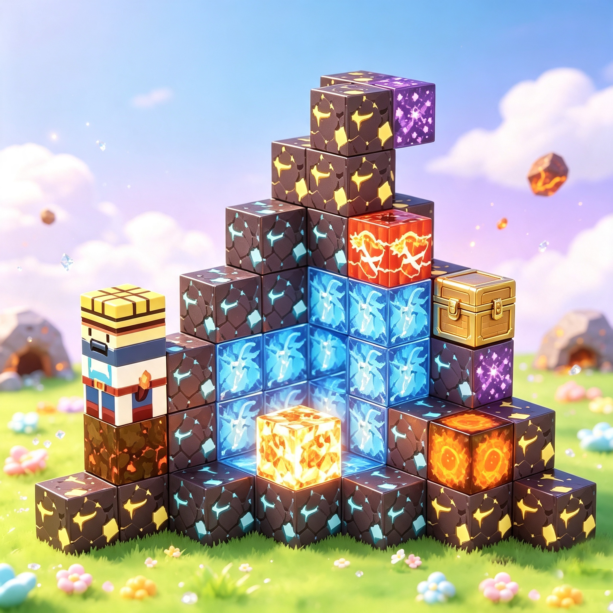 Mine magnetic cubes 68pcs