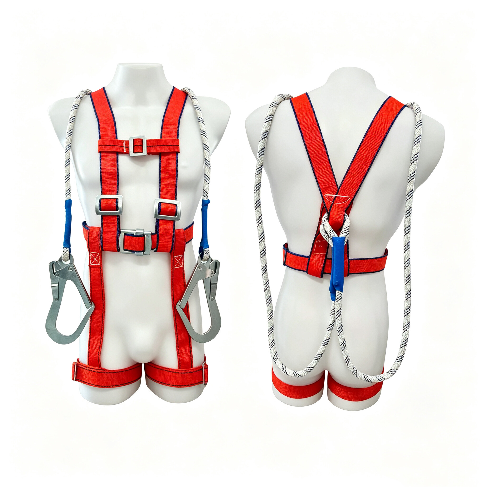 5-point dual-hook safety harness