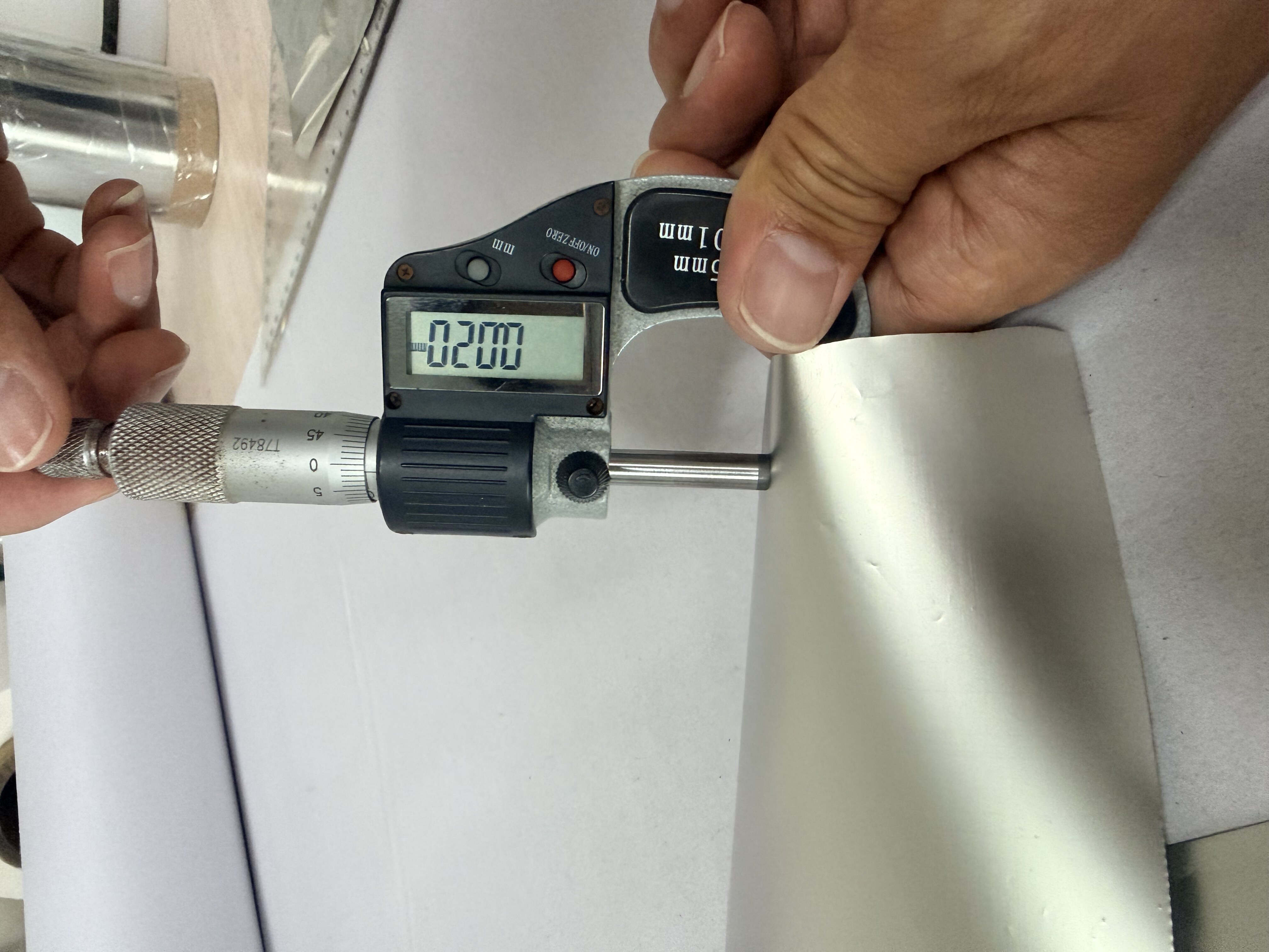 20μm 厚度实测