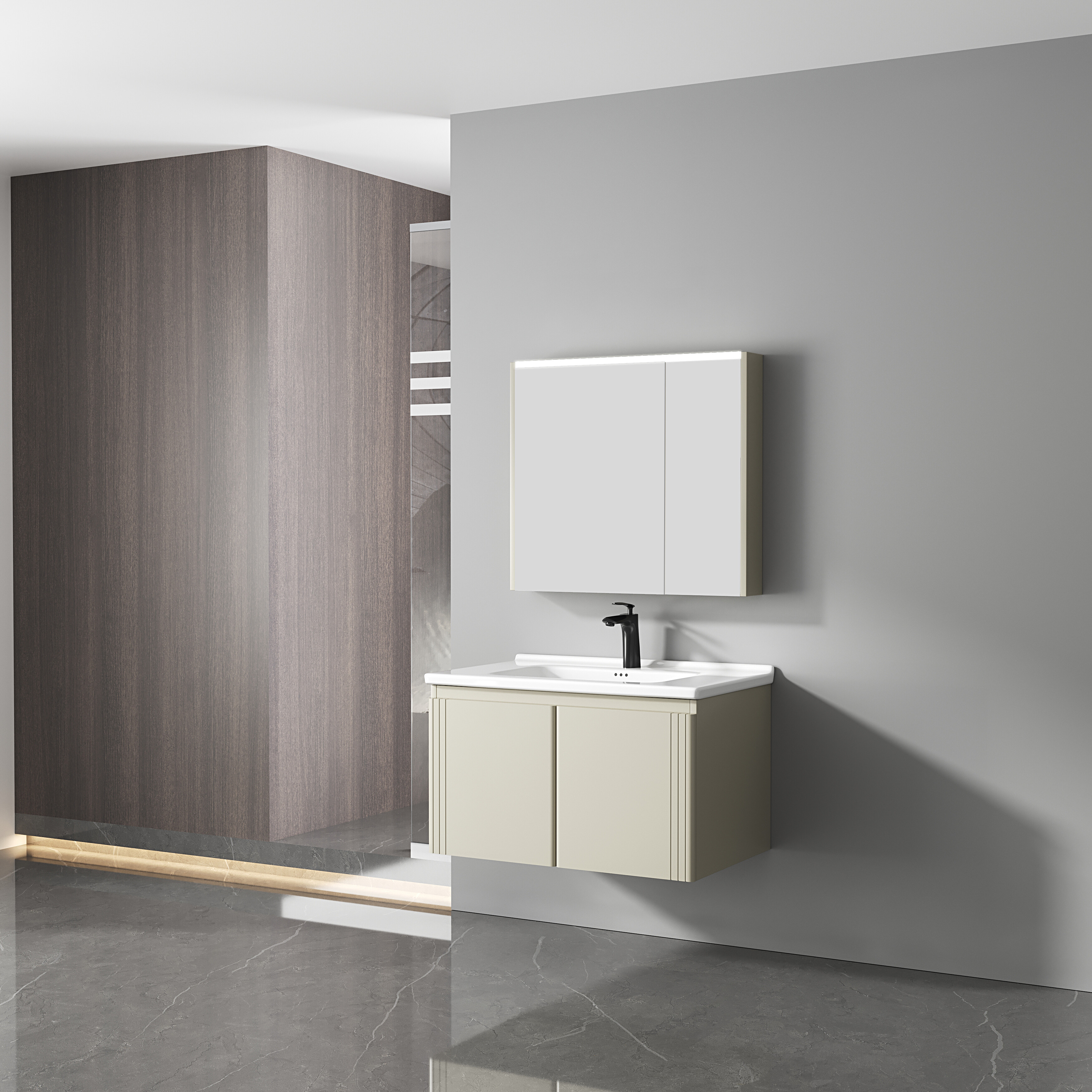 ET-V009 Commercial Bathroom Vanity for Hotel Projects
