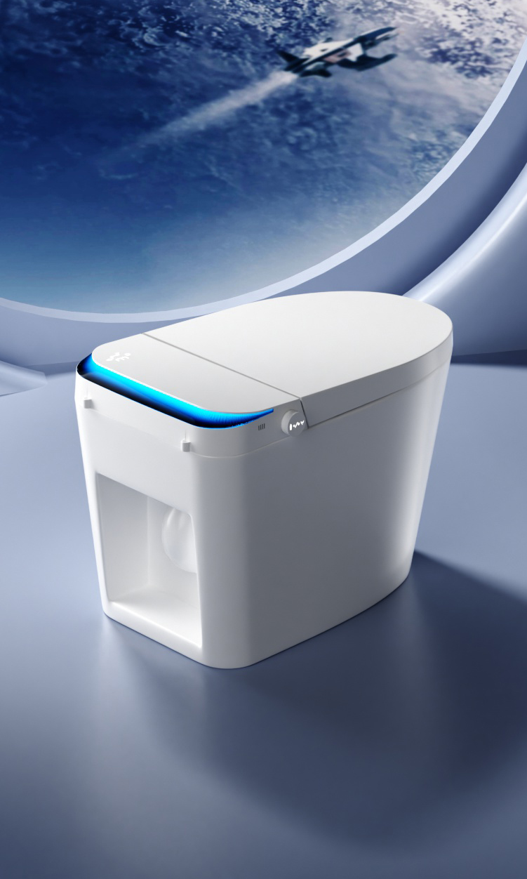 Custom Smart Bathroom Sanitary Ware Suite, Toilet Bidet Seat and Smart Mirror