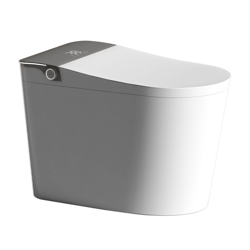 ET-7007 Matte Black Wall Hung Smart Toilet, Modern Floating Bidet Toilet