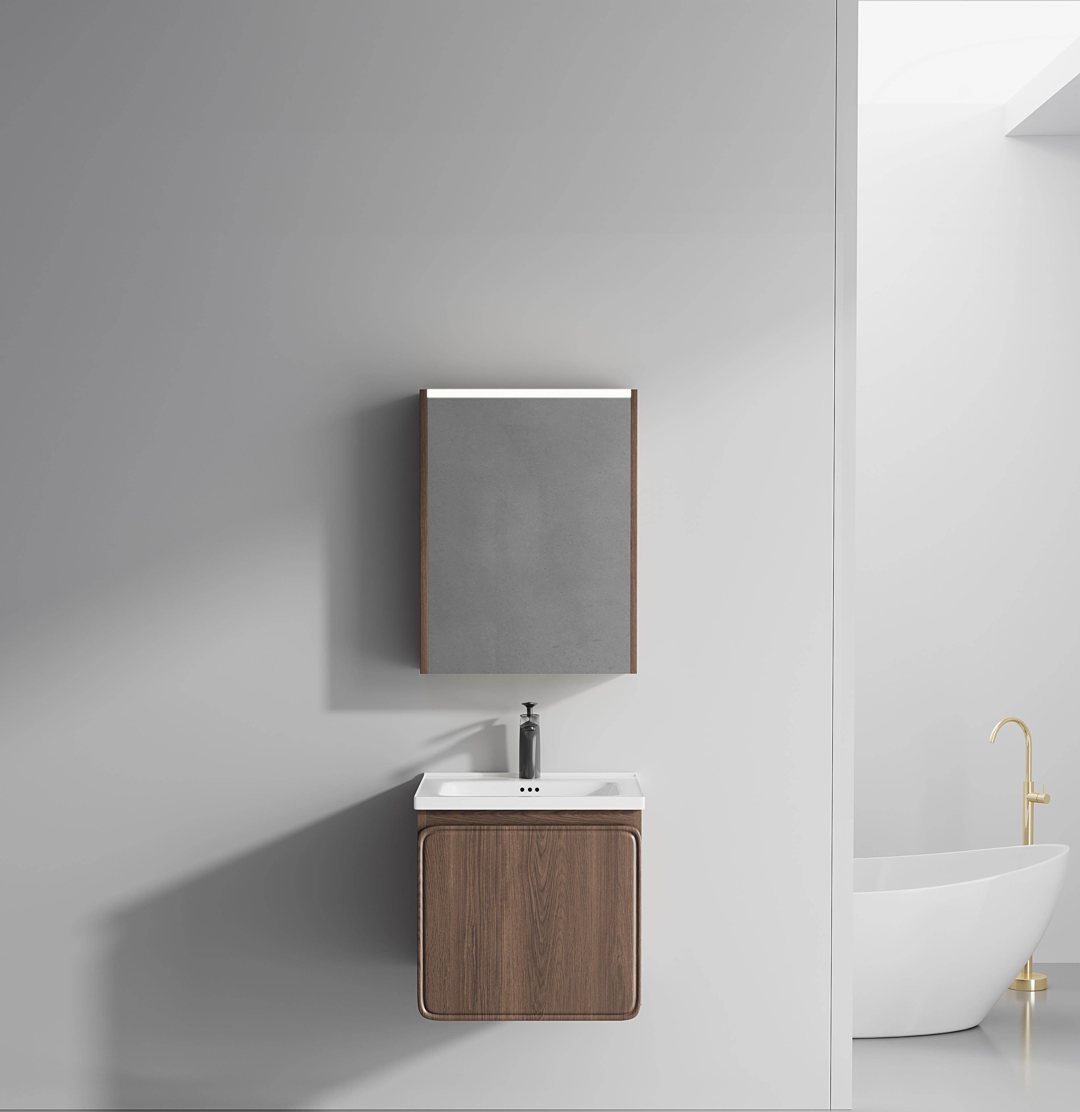 ET-V050 Bathroom Vanity Set with Backlit Round Mirror