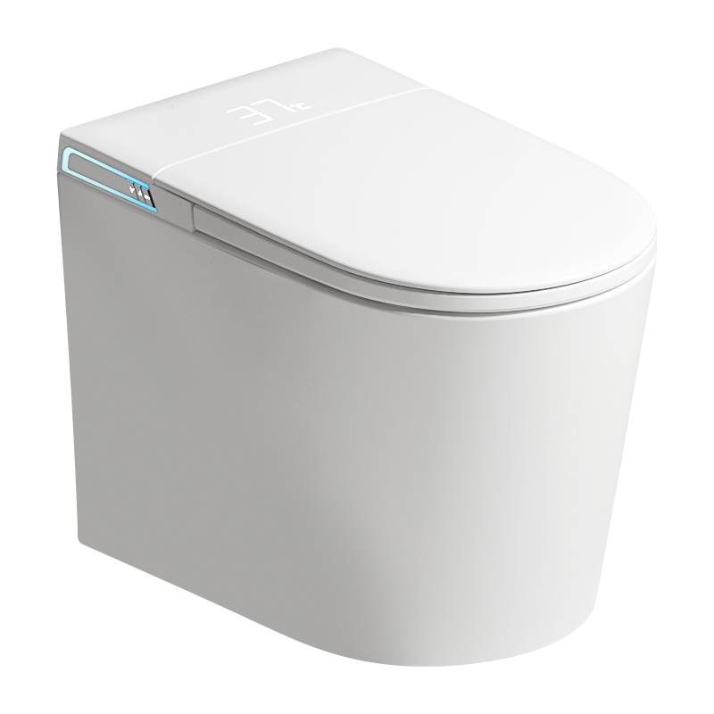 ET-7008 Wall Mounted Smart Toilet with Side Touch Control Panel, Remote Free Operation