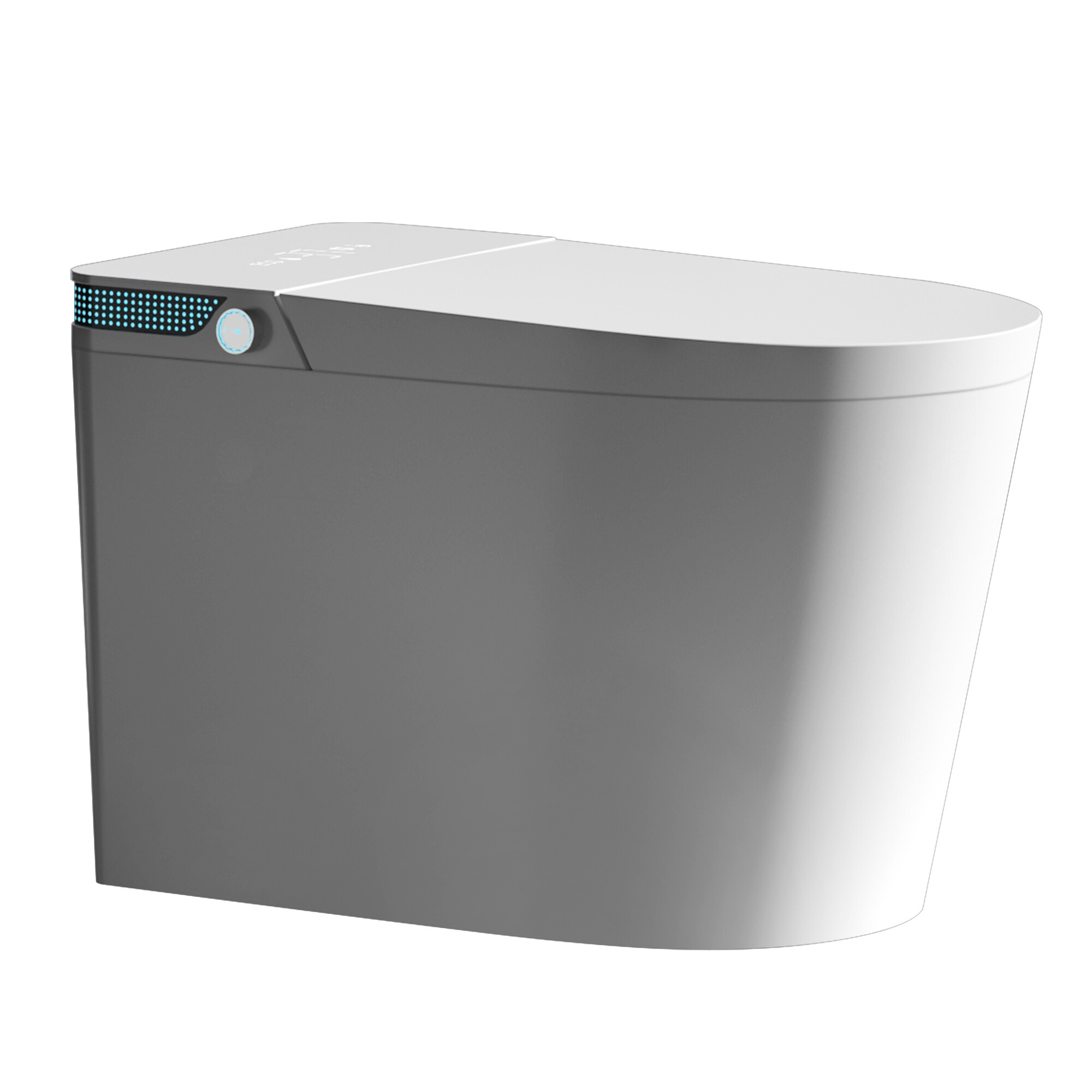 ET-7014 Curved Wall Mounted Smart Toilet, Seamless Organic Floating Bidet Design