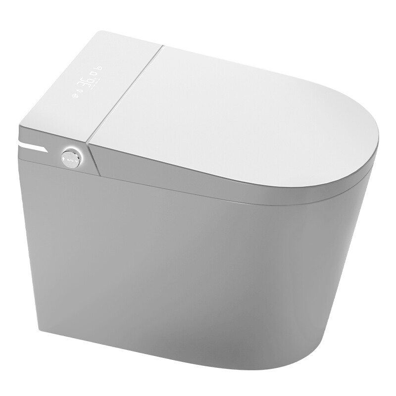 ET-9007 One Piece Tankless Smart Toilet, Seamless Ceramic Integrated Bidet