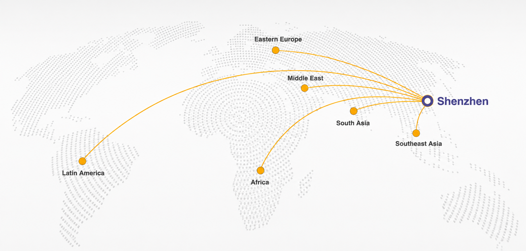 Global Business Distribution Map