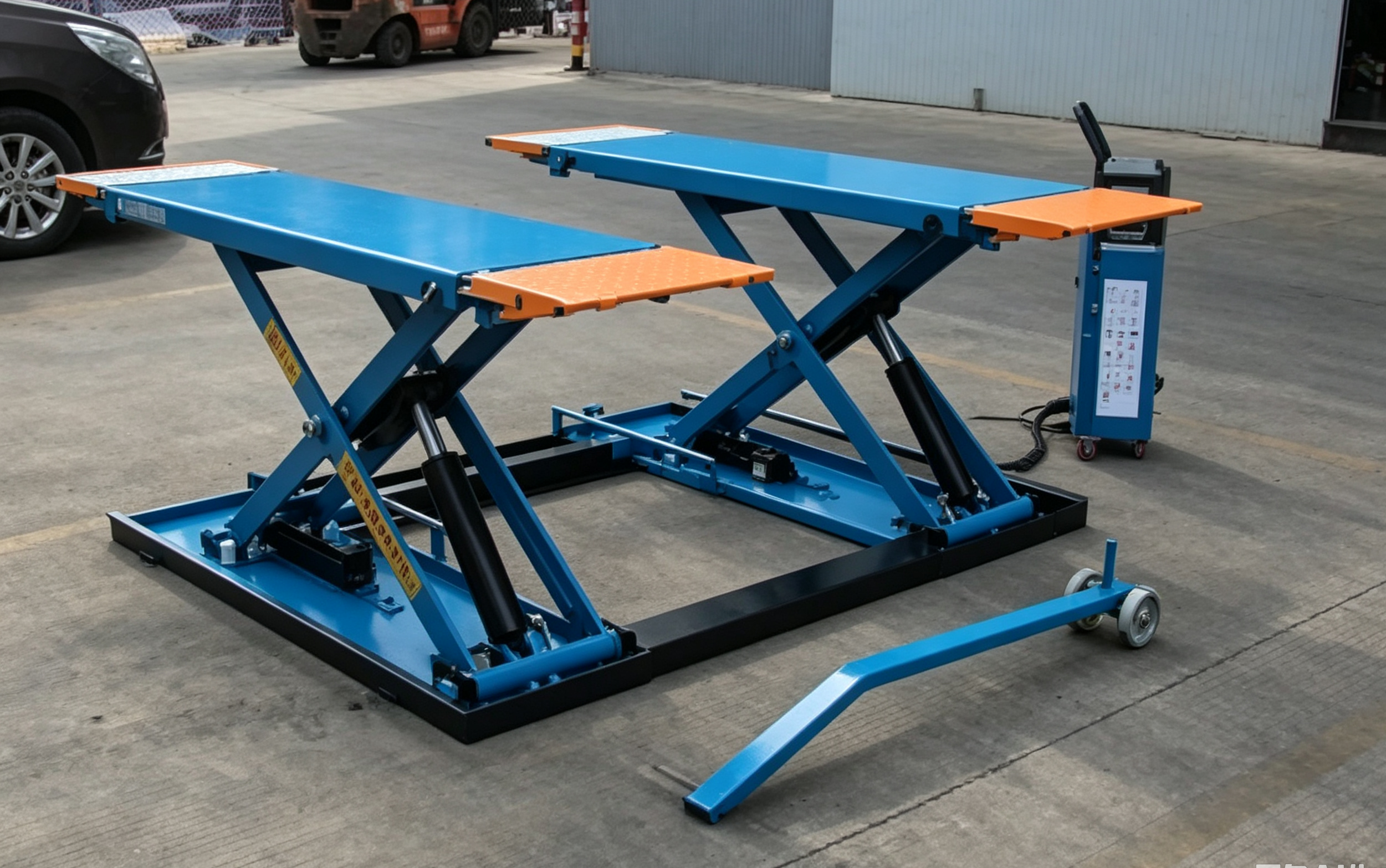 GT Industrial 3T Mobile Scissor Lift garage equipment
