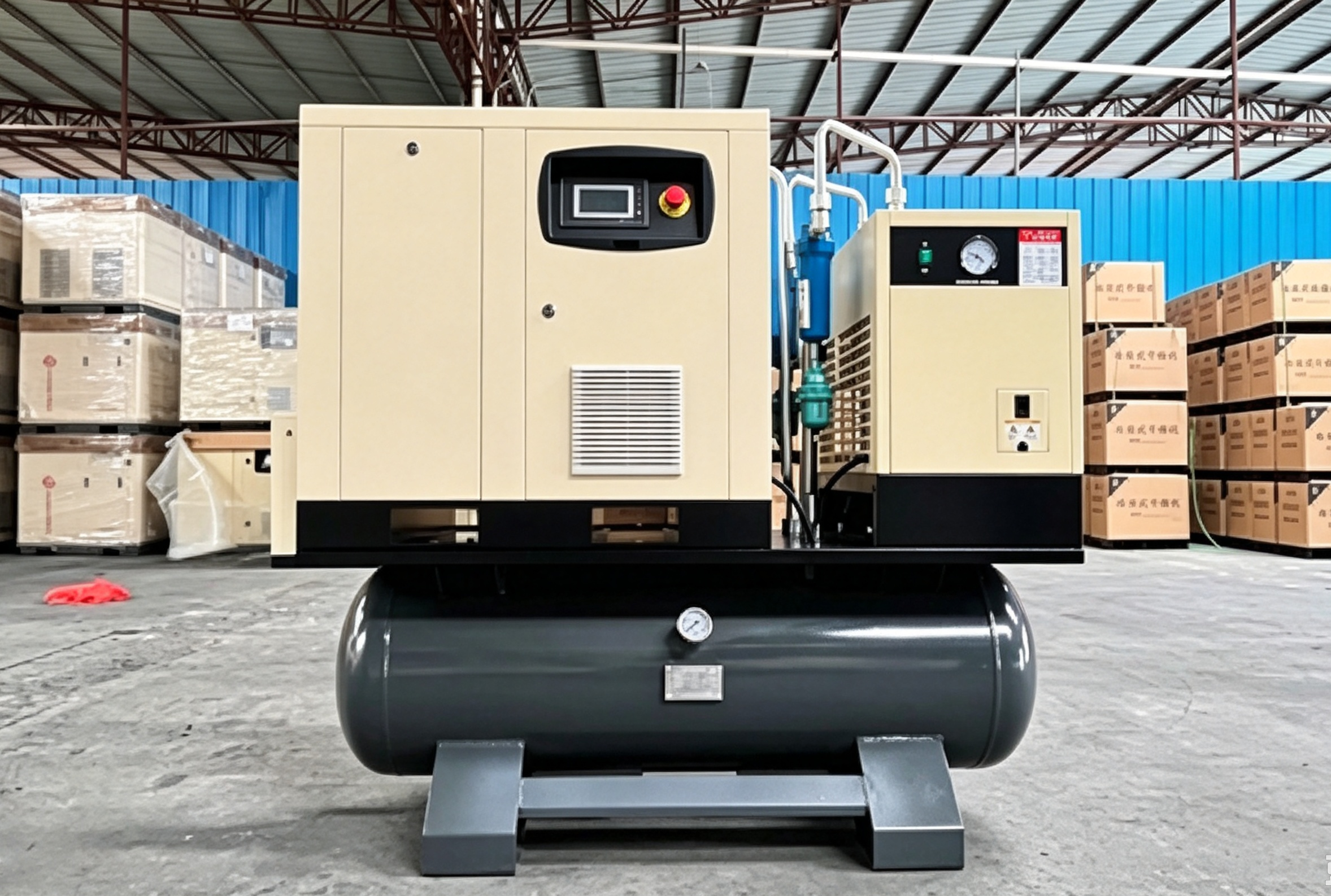 GT Industrial Four-in-one Screw Air Compressor garage equipment
