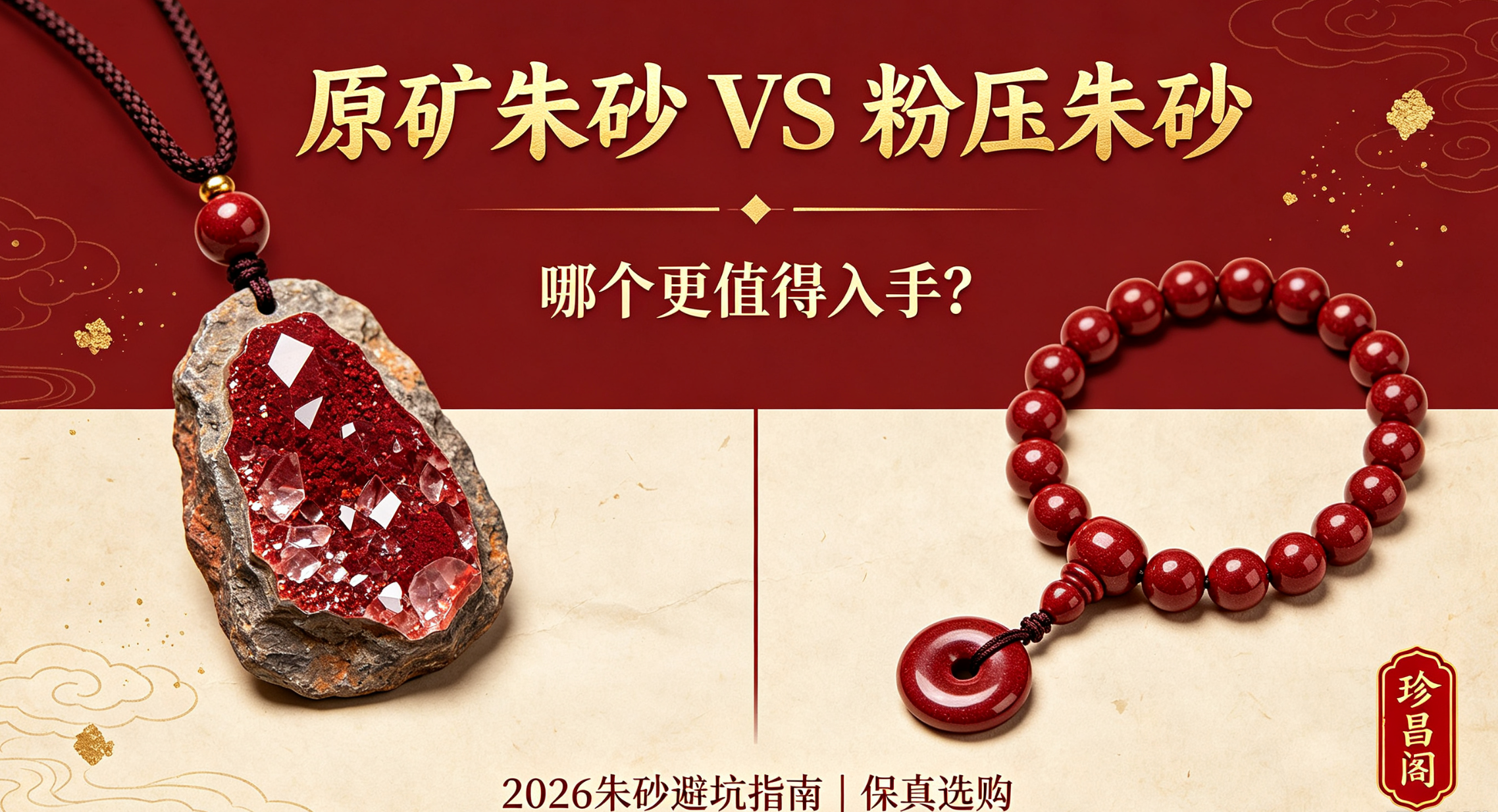 原矿朱砂和粉压朱砂哪个好?优缺点全面对比,新手选购不踩坑