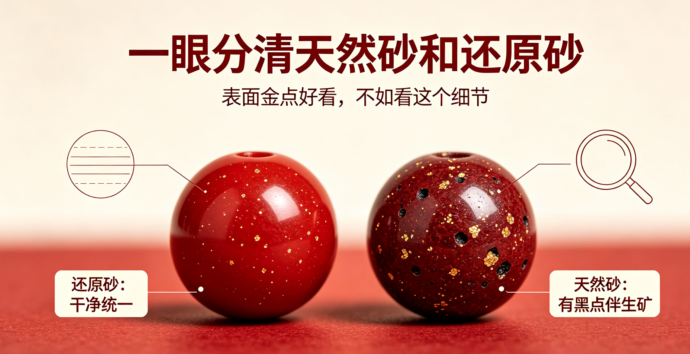 一招分清天然朱砂与还原砂，告别朱砂选购骗局