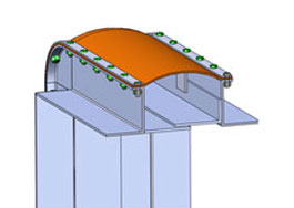 Schematic diagram of non-metallic expansion joint