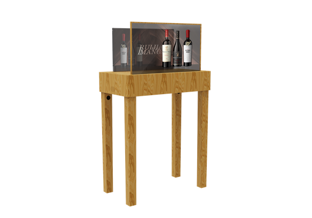 OLED Transparent Wine Cabinet