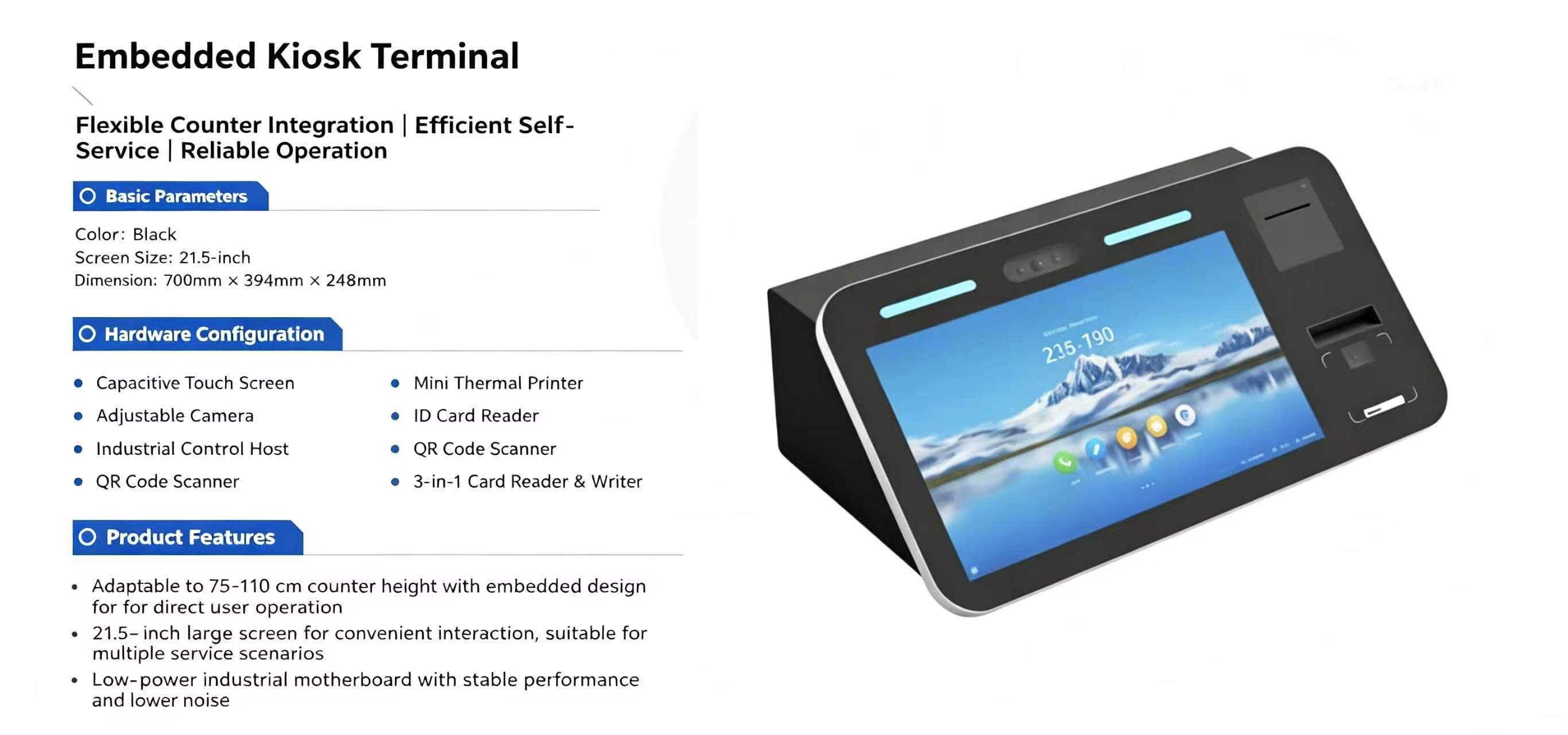 Embedded Kiosk Terminal