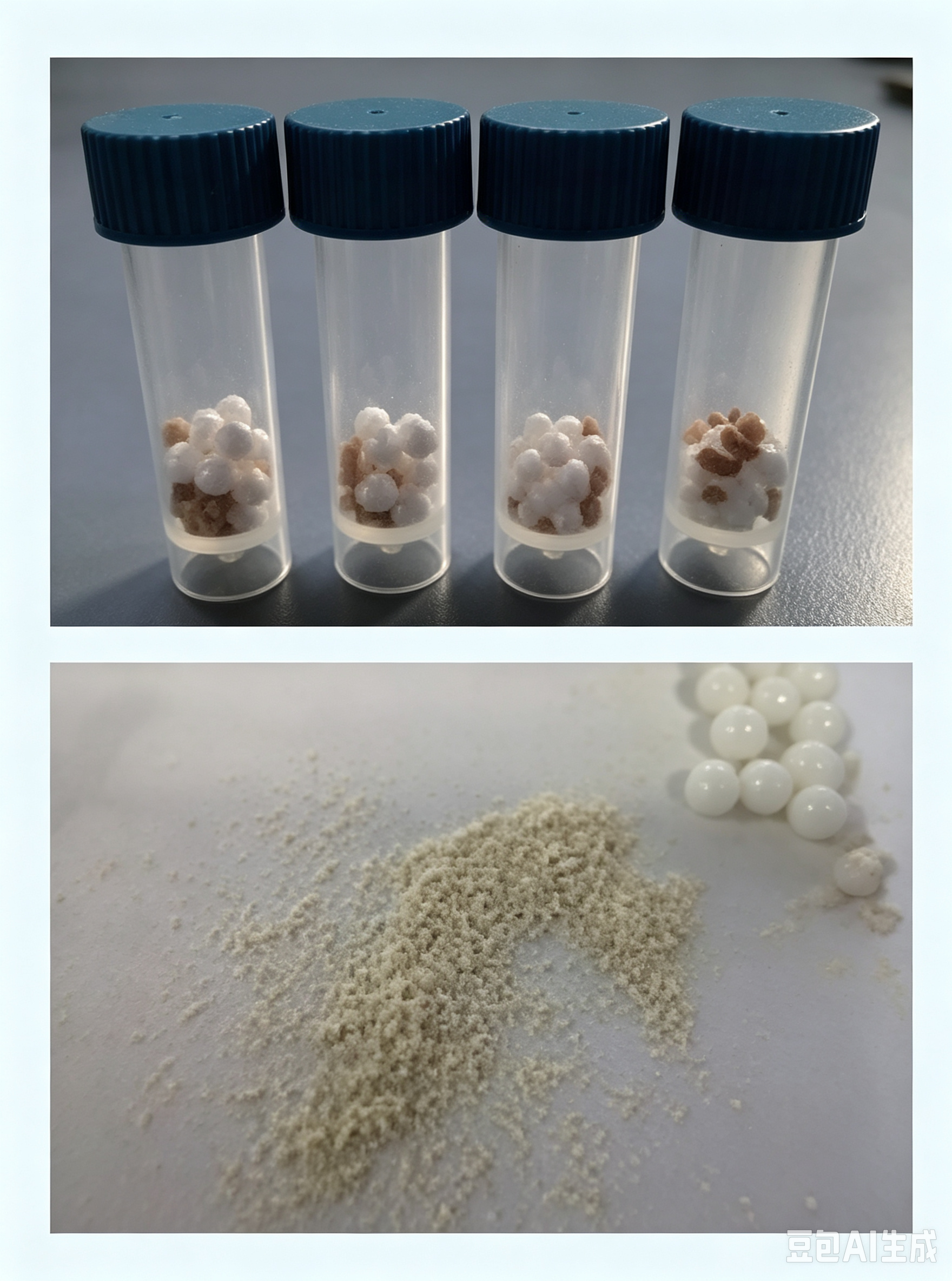 Dried Chicken Before and After Grinding