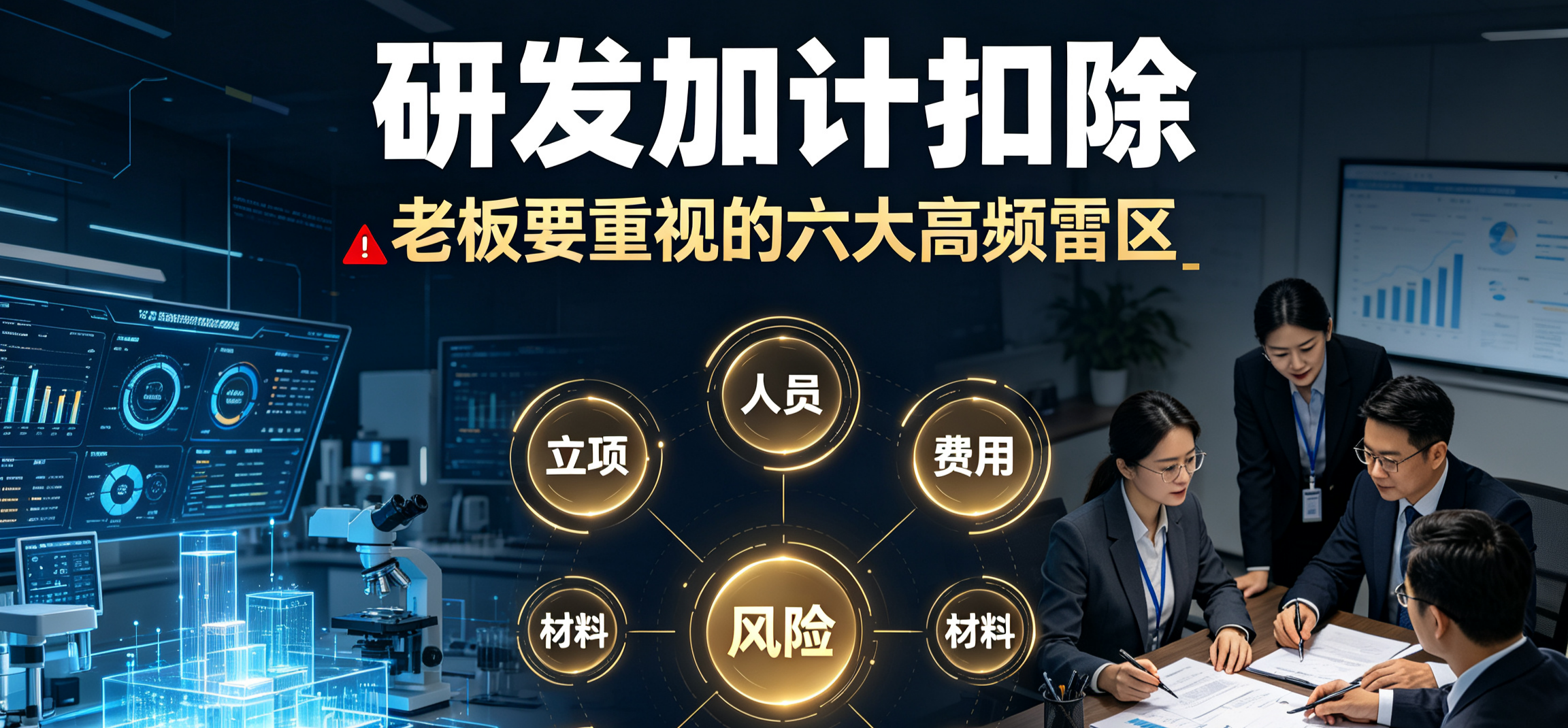 研发加计扣除老板必须要单独重视的六大高频雷区