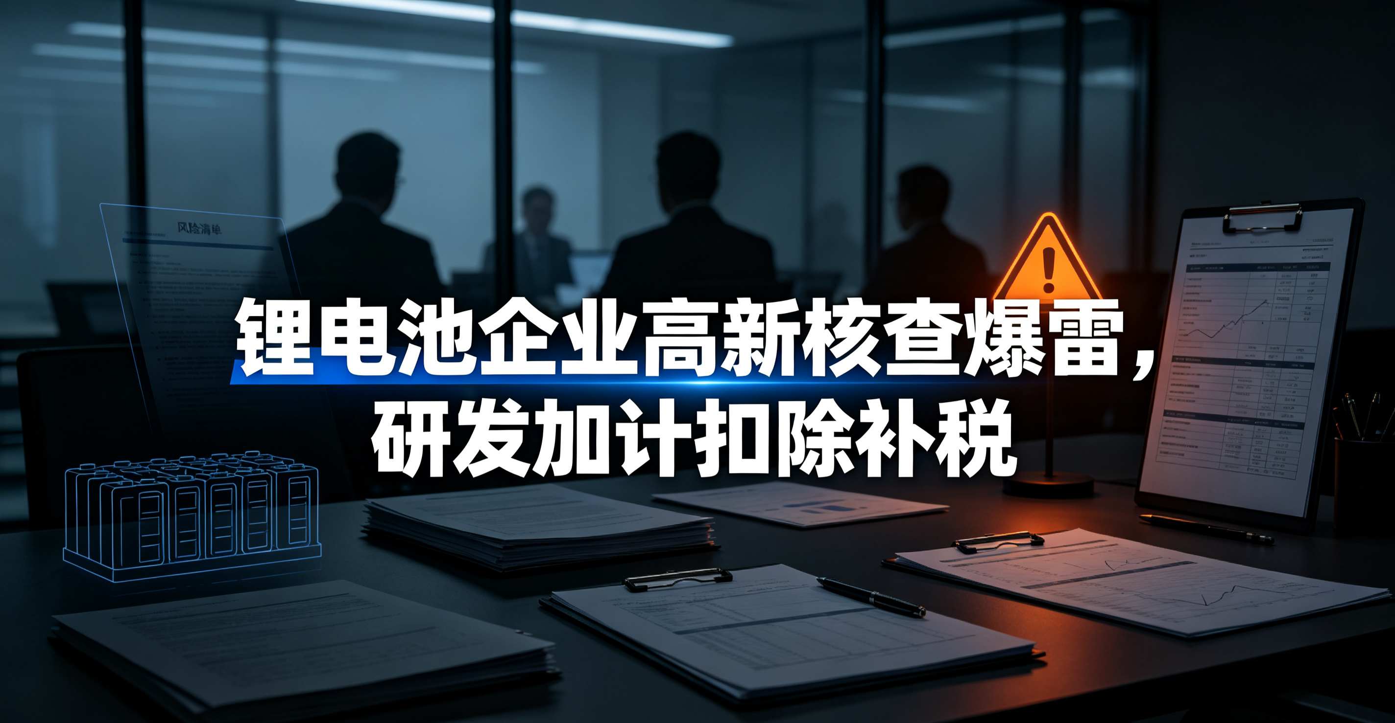 江西某锂电池企业高新核查爆雷，研发加计扣除补税571.9万
