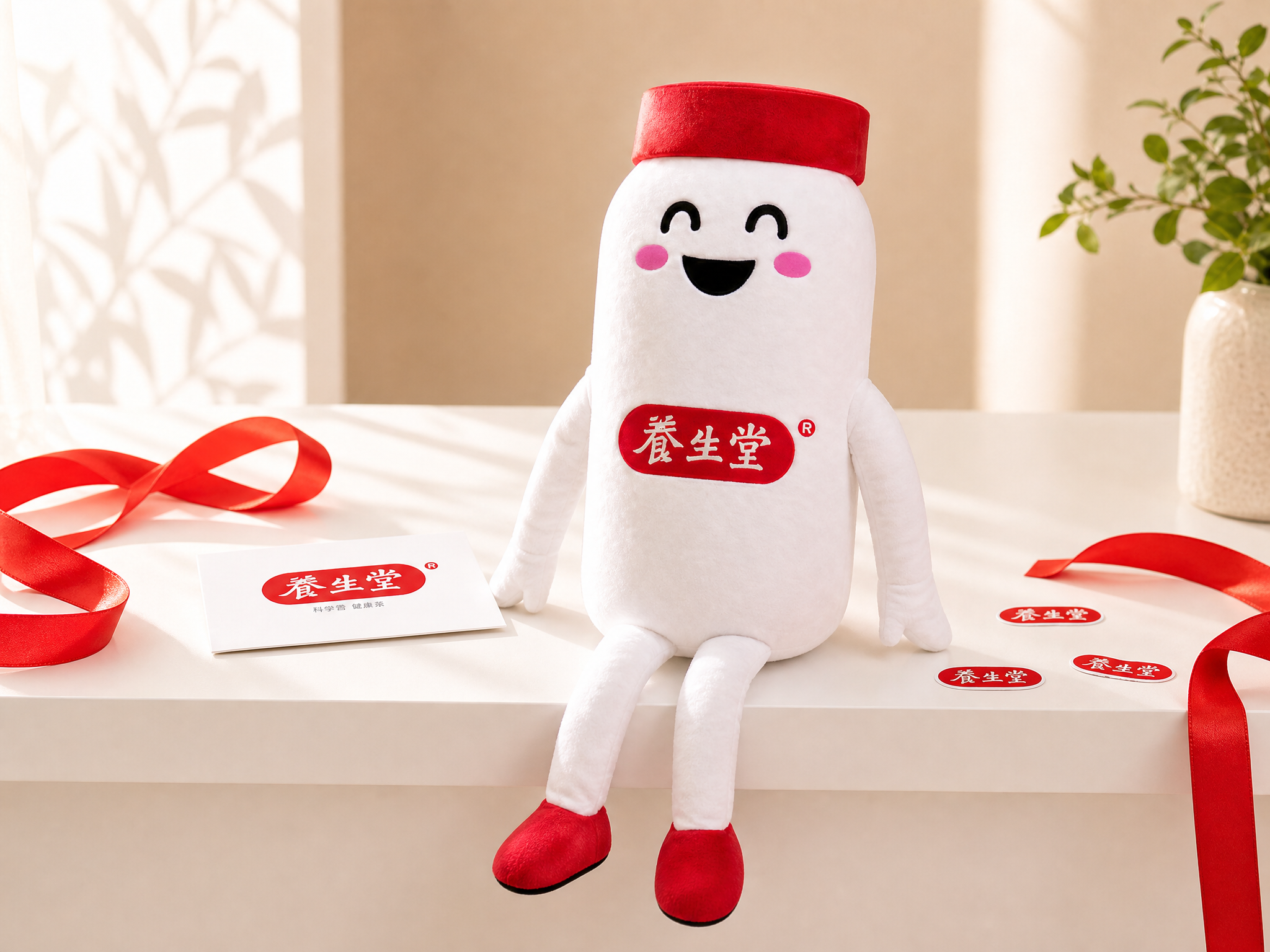 养生堂线下活动 IP 人偶广告礼
