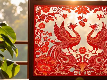 剪纸艺术画