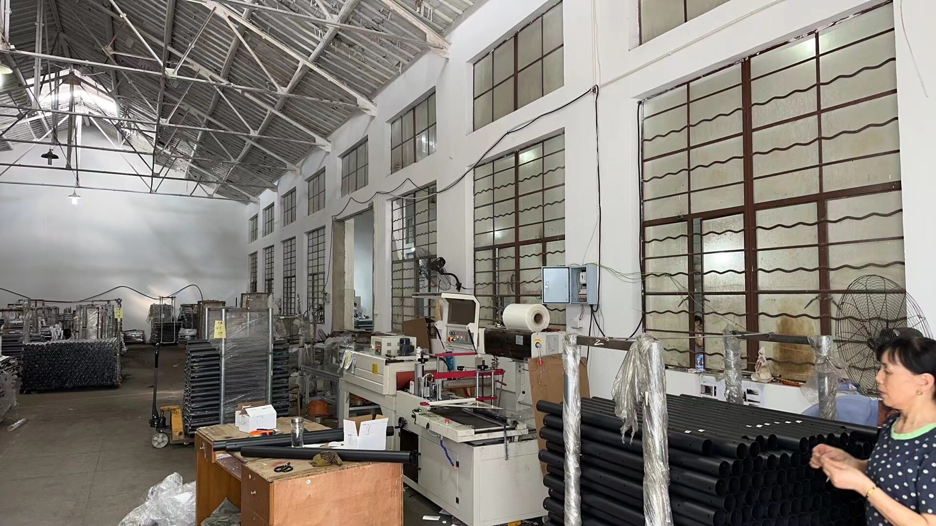 Pipe processing and assembly workshop