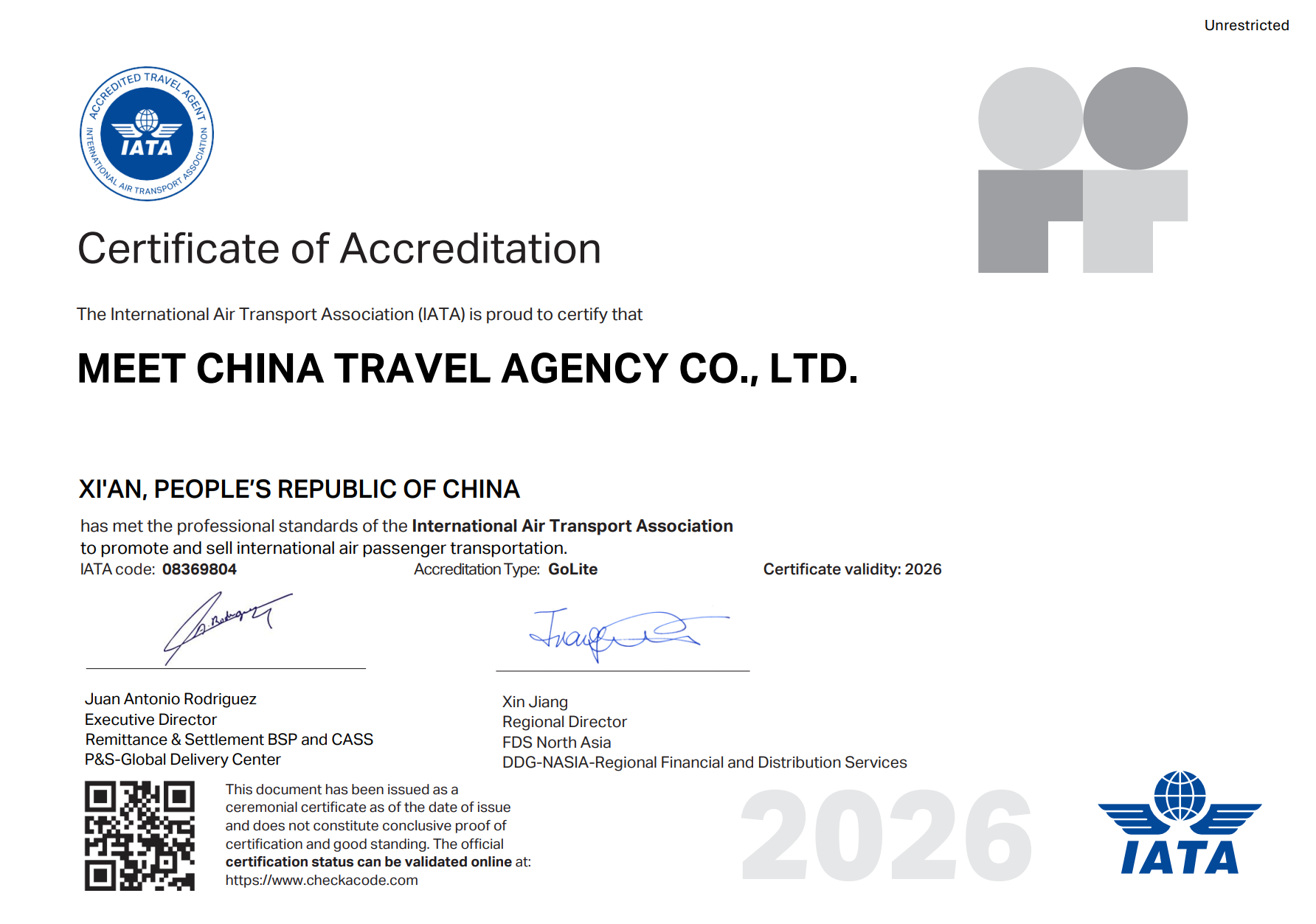 IATA Certified