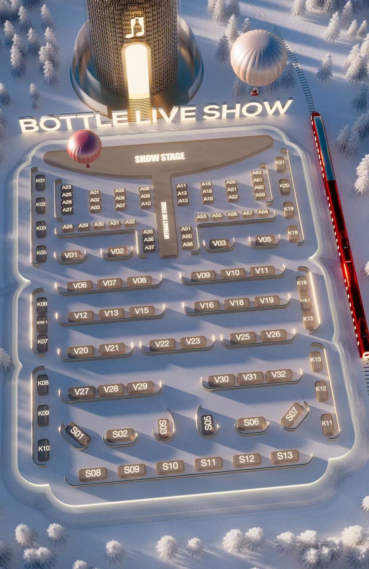 杭州空瓶子 LIVESHOW 座位分布图