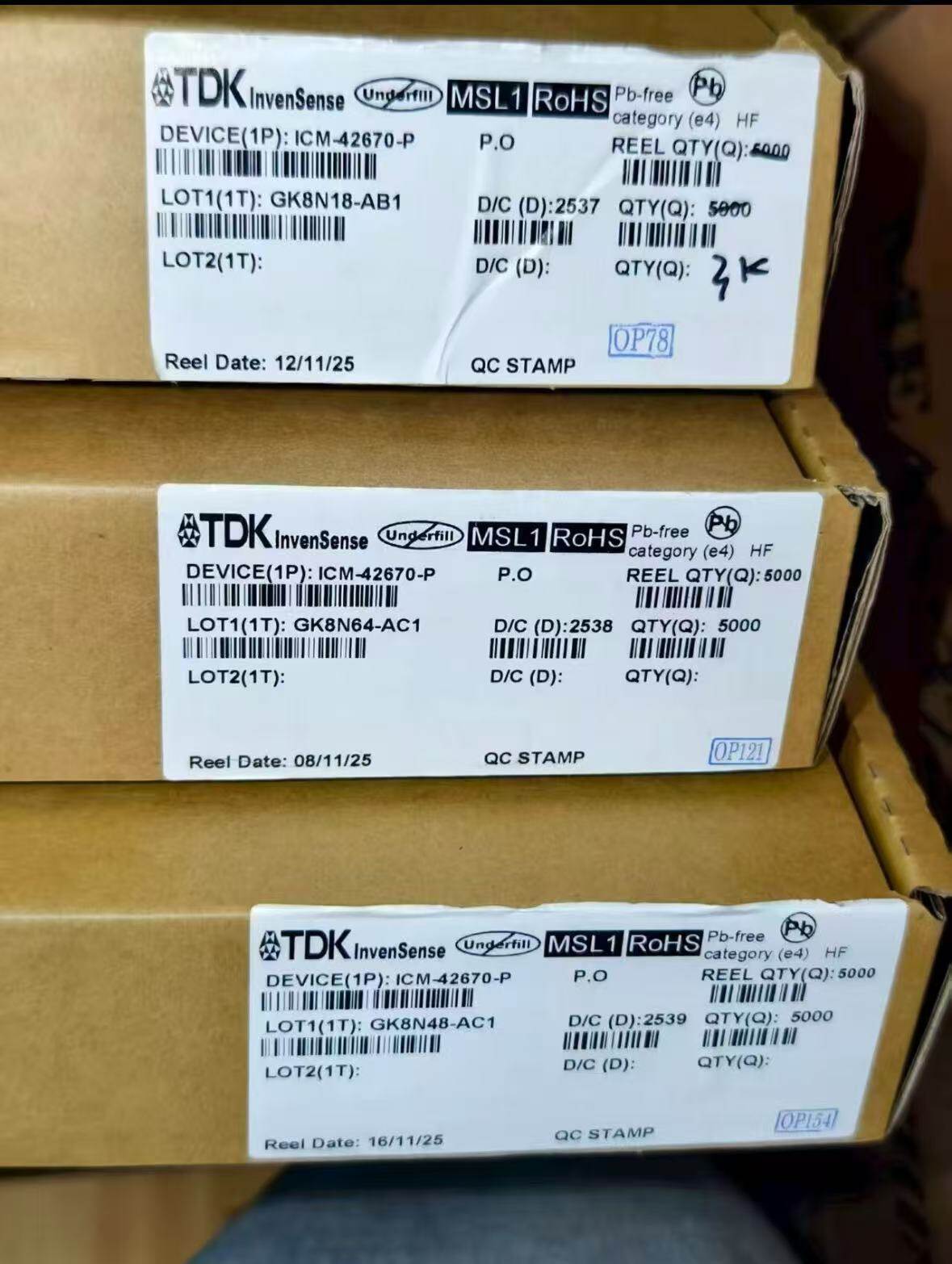TDK InvenSense sensor modules