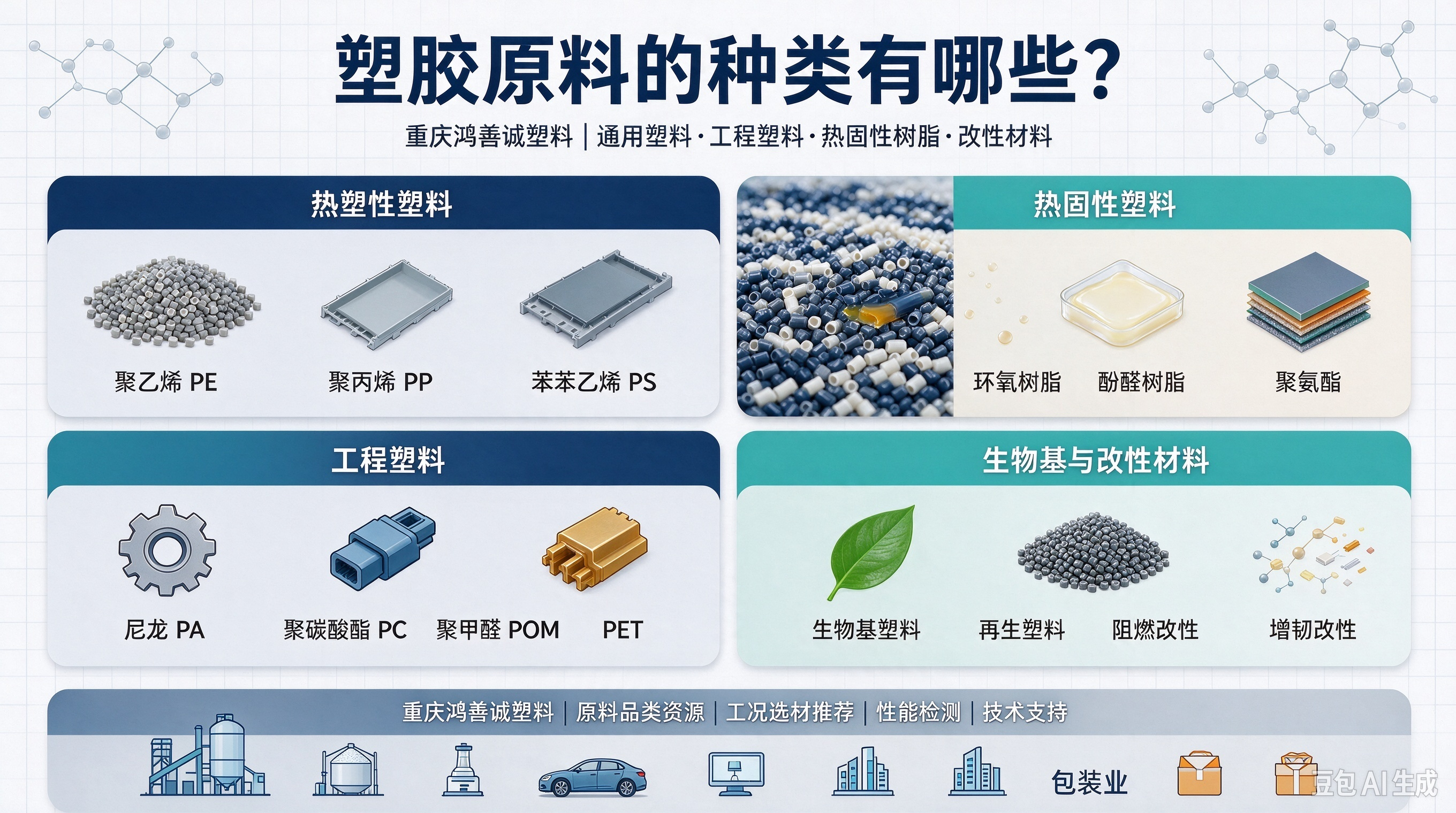 塑胶原料的种类有哪些?