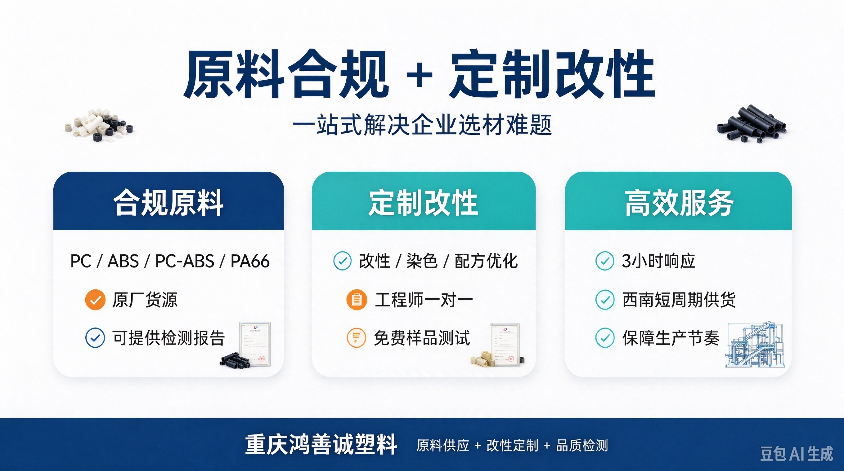 原料合规+定制改性,一站式解决企业选材难题