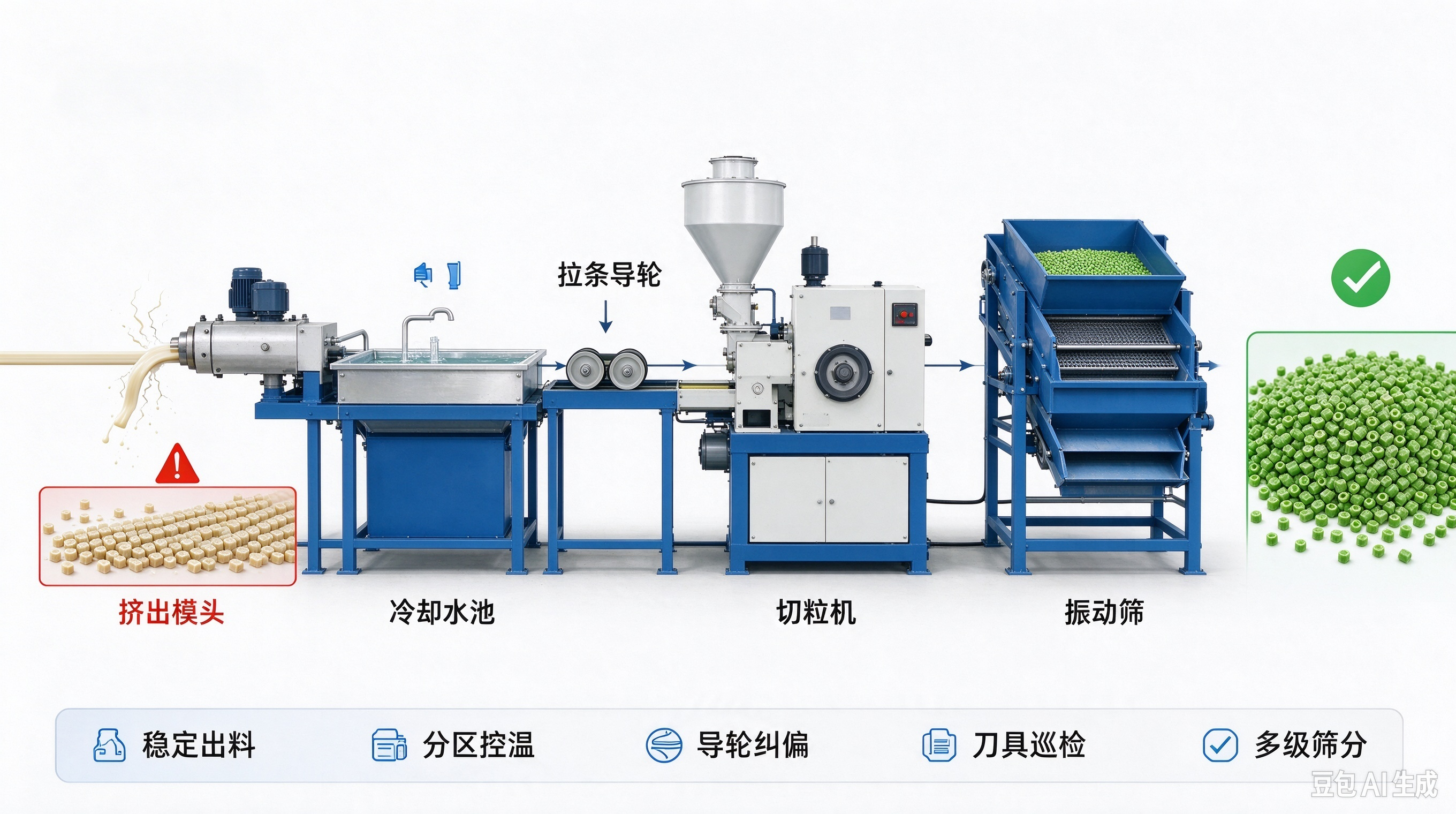 旺季造粒产能拉满,长条连粒缺陷从全产线角度治理