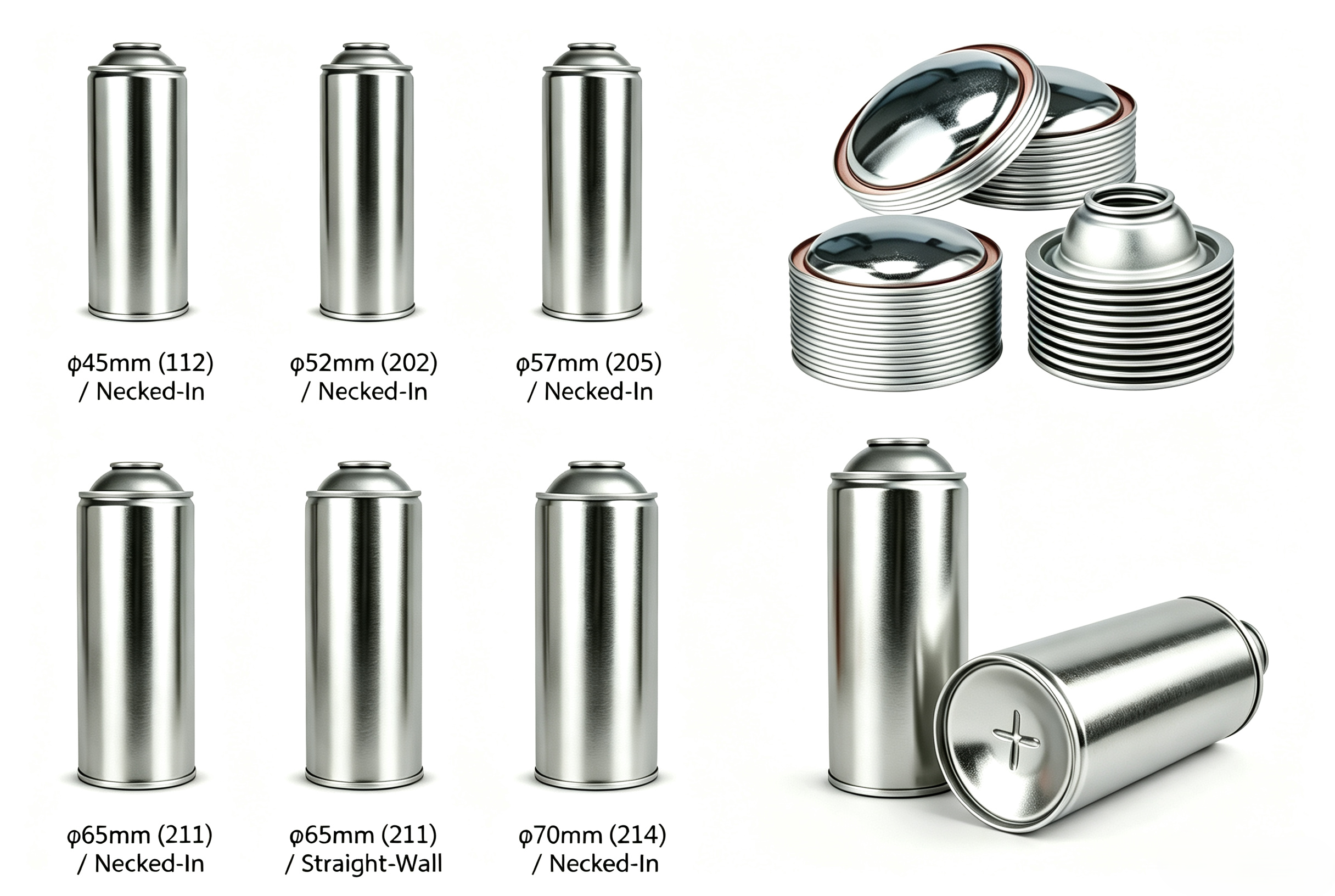 Hippo Packaging aerosol cans product range