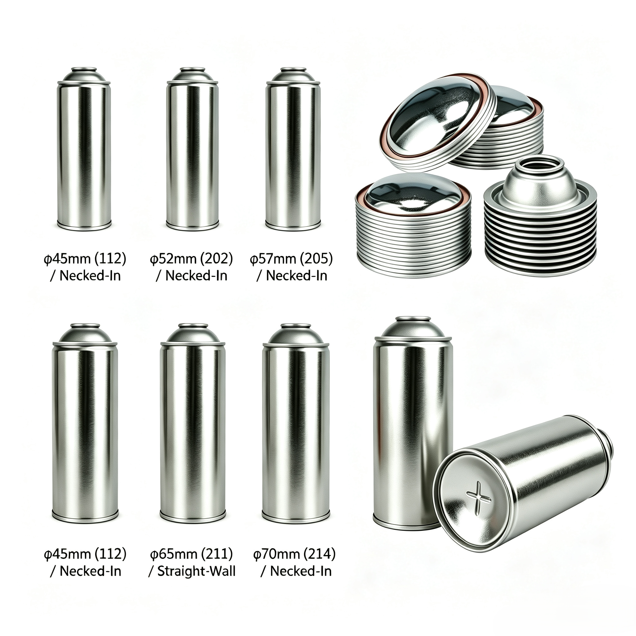 Aerosol Tin Can - various sizes