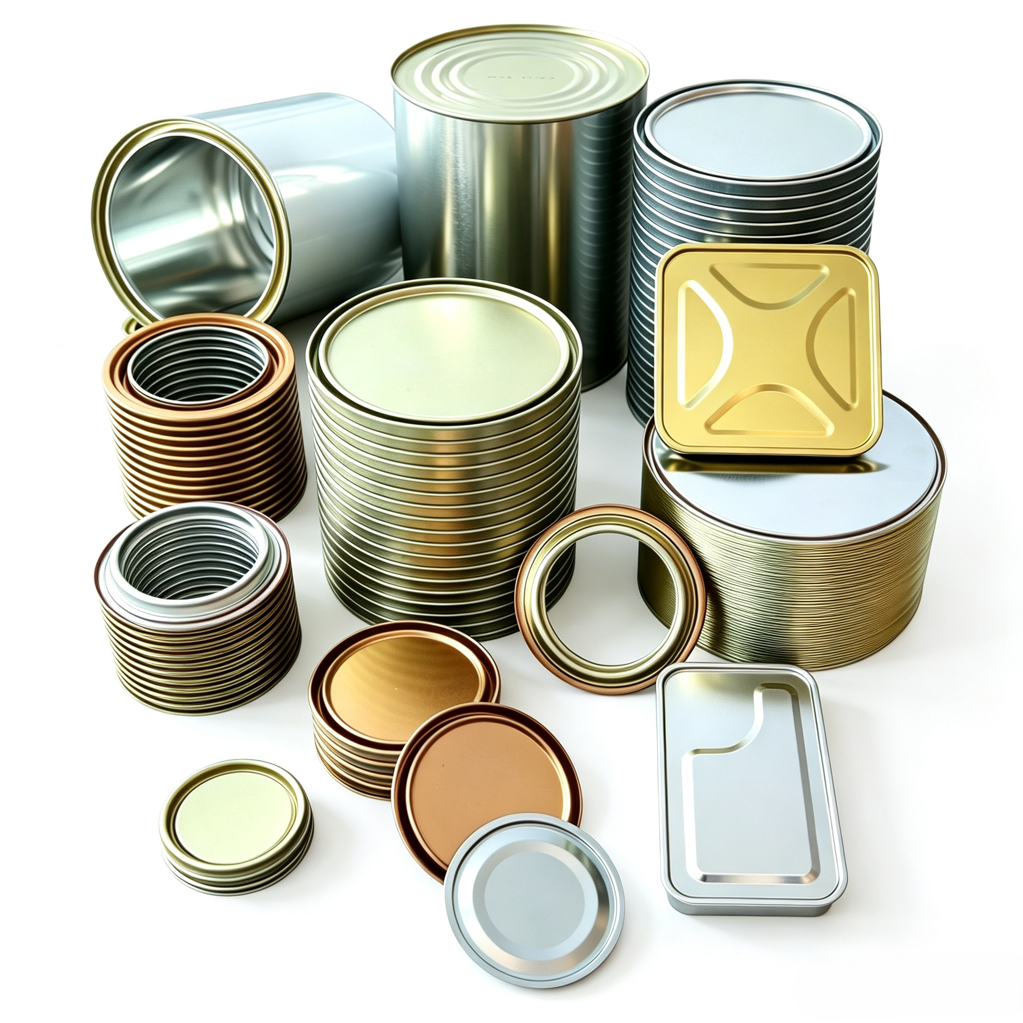 Round and Square Can Components