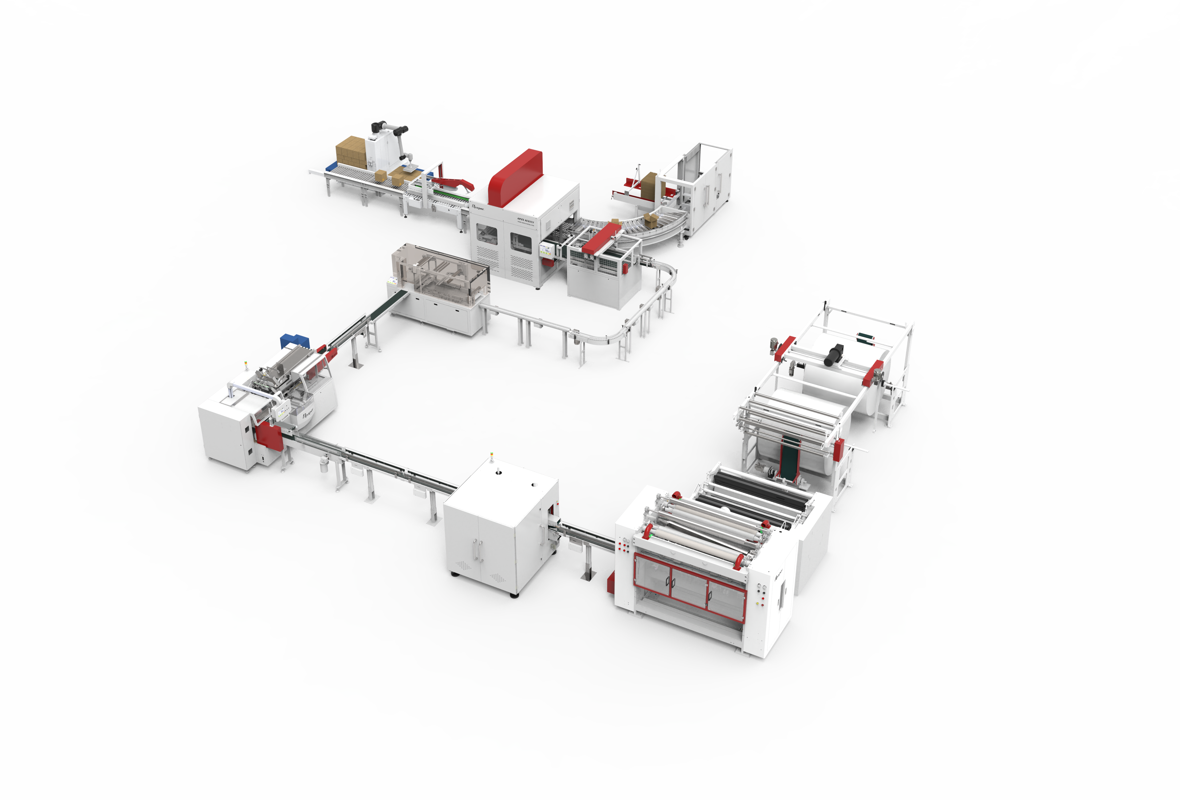 Fully Automatic Box Tissue Production Line