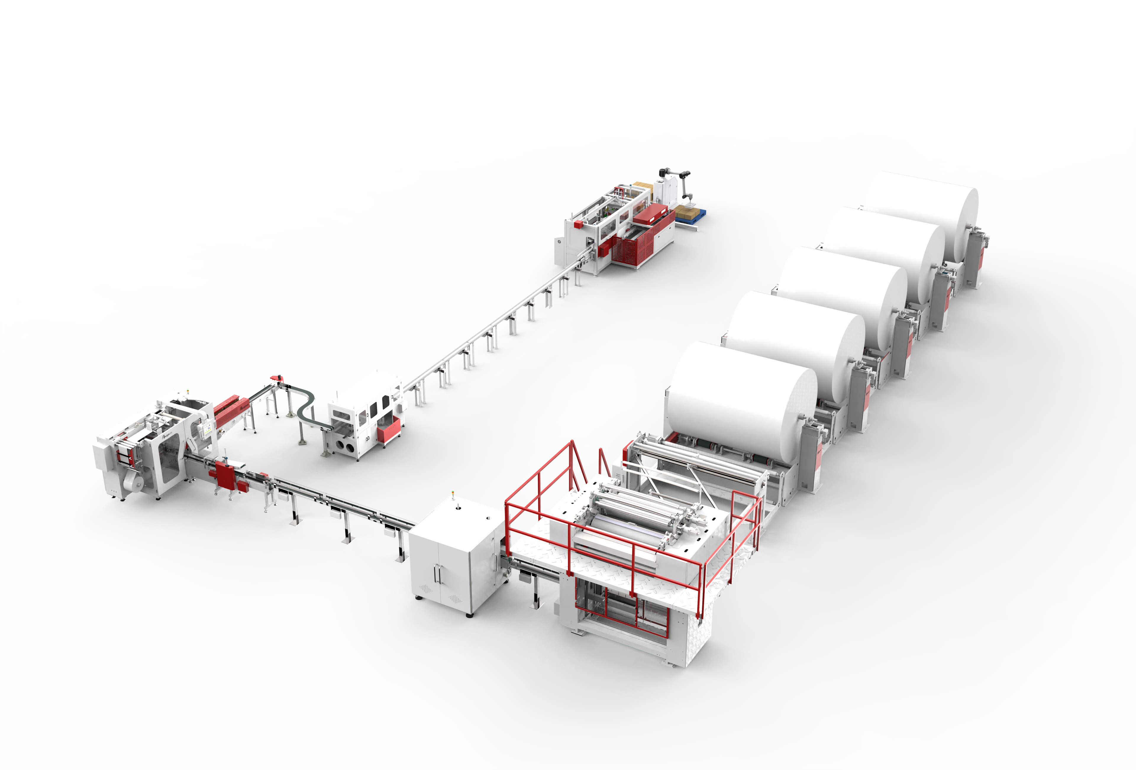 Fully Automatic Four-Side Embossed Soft Tissue Paper Production Line