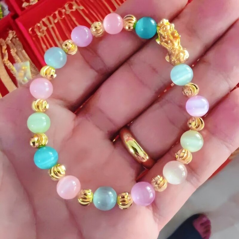 貔貅水晶手鍊(七彩)