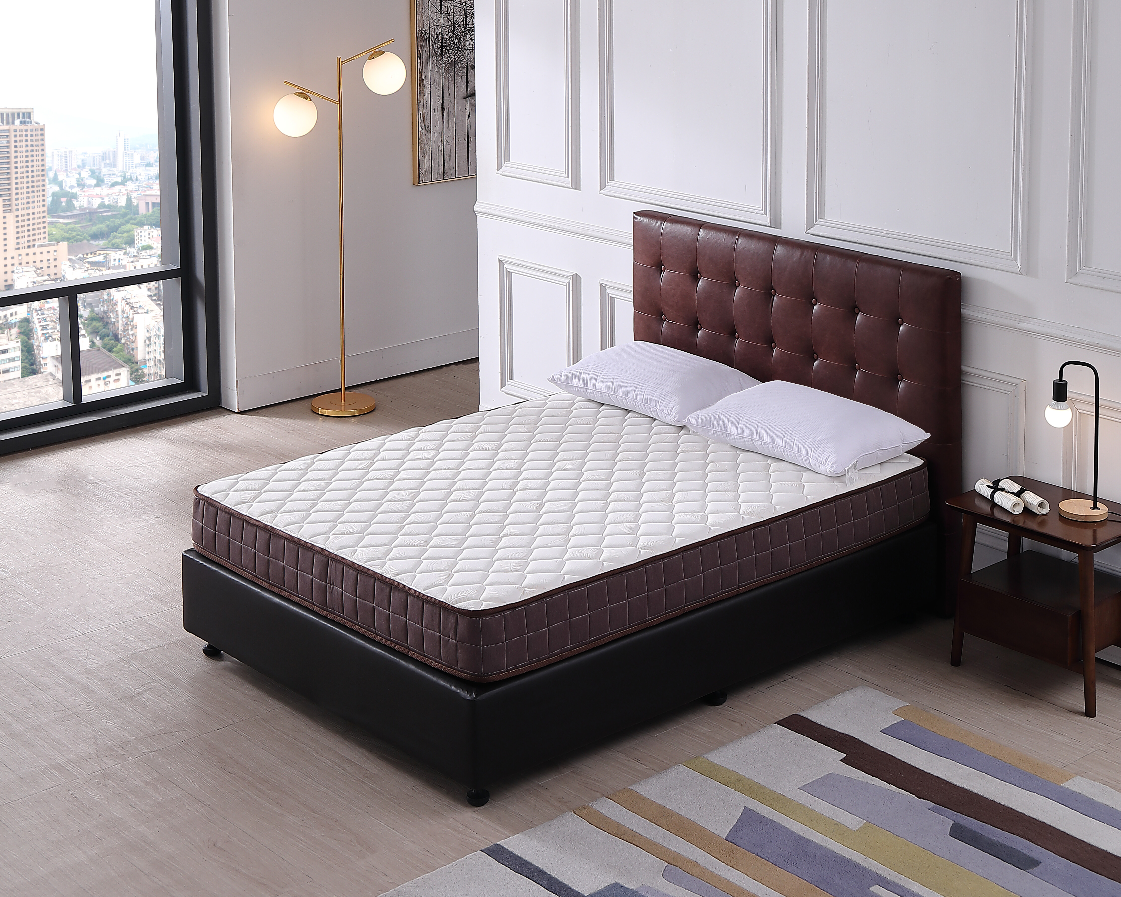 Premium Pillow Top Pocket Spring Mattress – High-Density Soft Foam & Breathable Jacquard Hybrid
