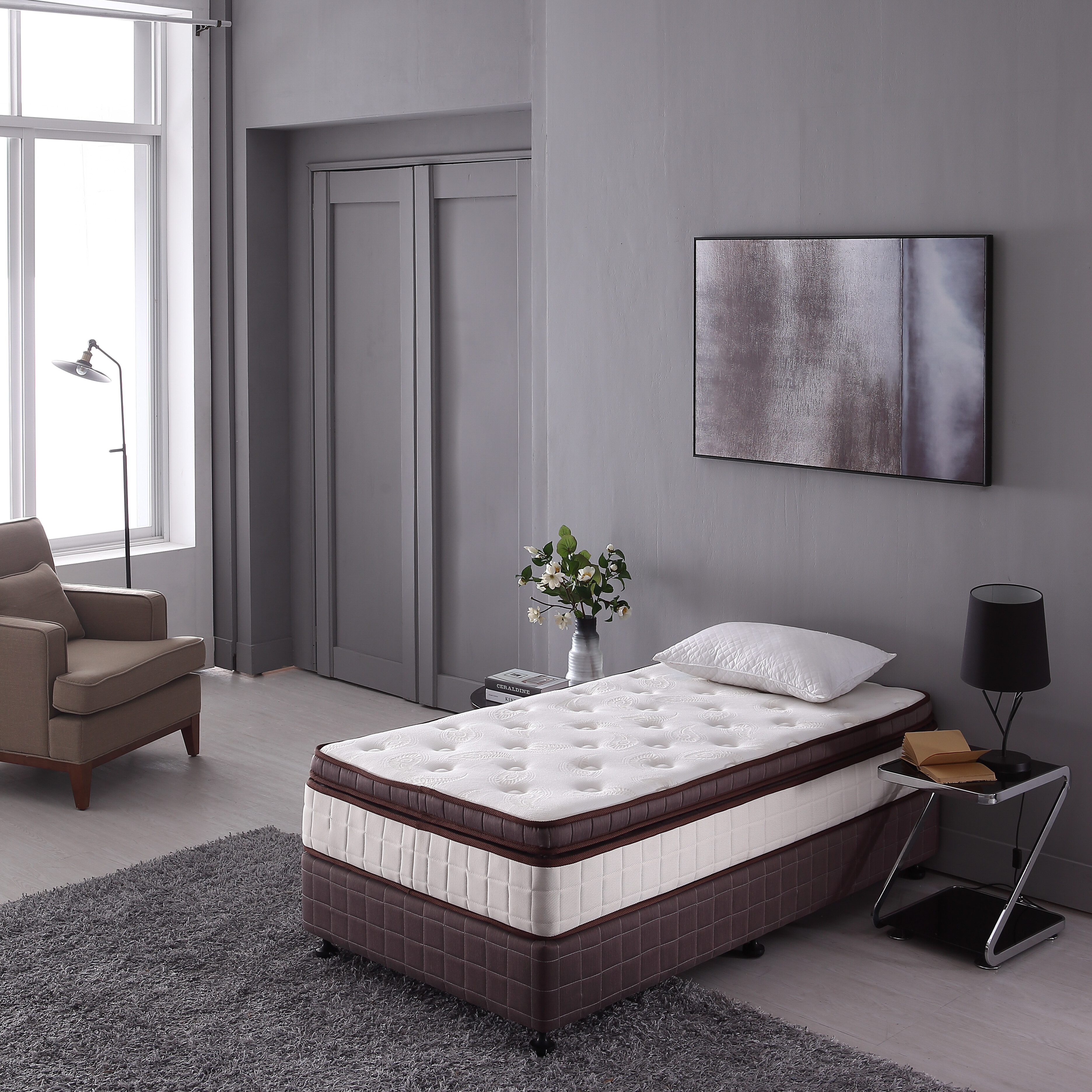 Orthopedic Firm Mattress – Natural Coconut Fiber & Bonnell Spring Hybrid