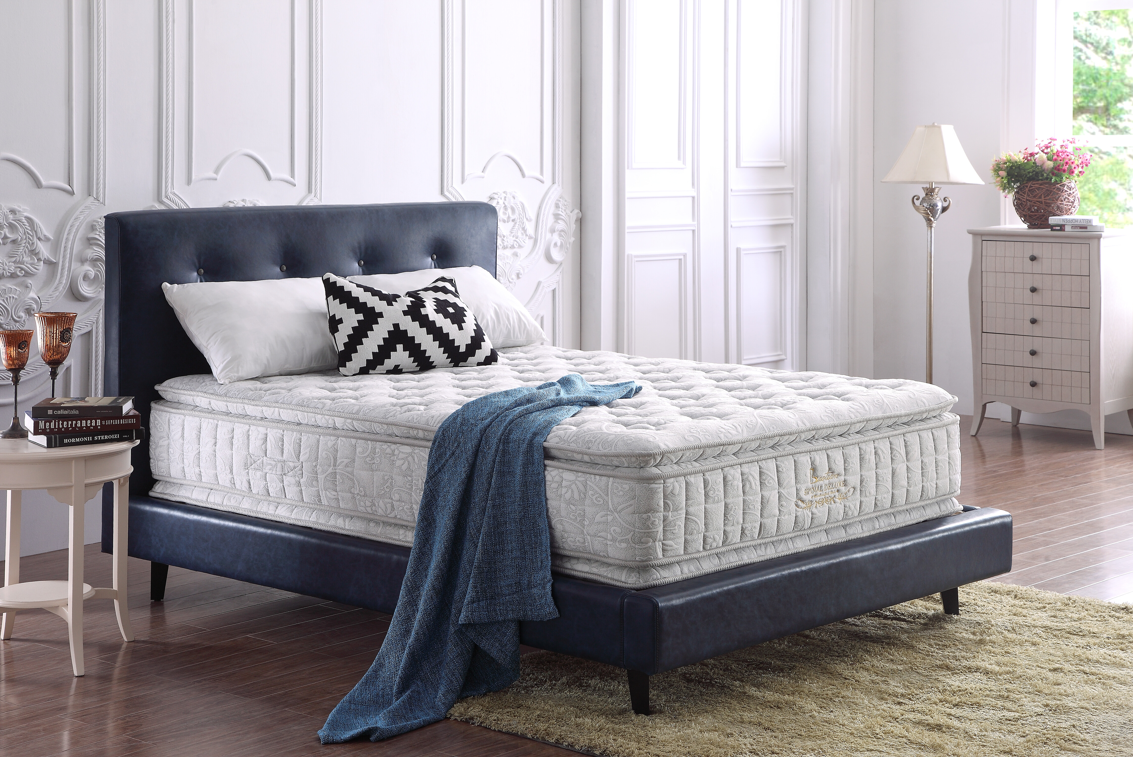 Luxury Reversible Two-Sided Pillow Top Mattress – Hybrid Pocket Spring with Convoluted Comfort Foam