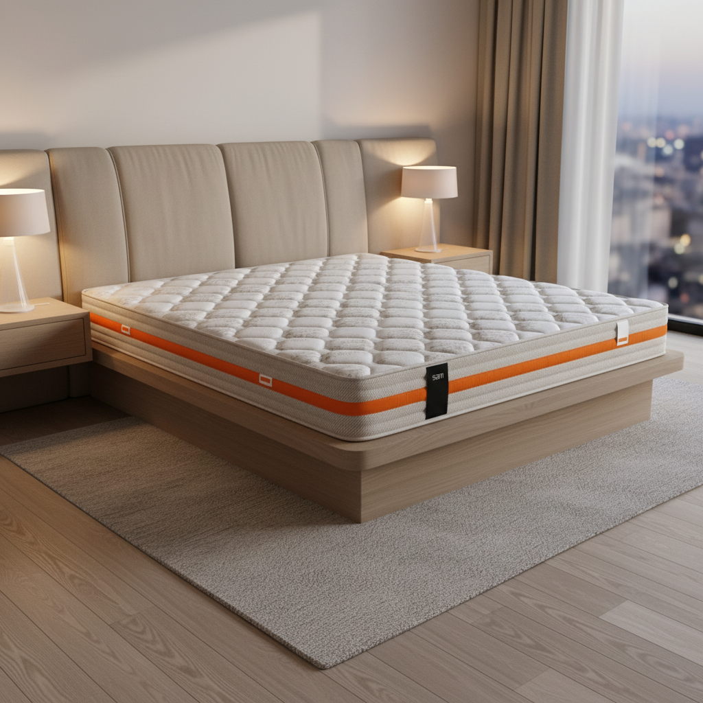 Premium Hybrid Pocket Spring Mattress – Breathable Tencel Fabric & Orthopedic Edge Support