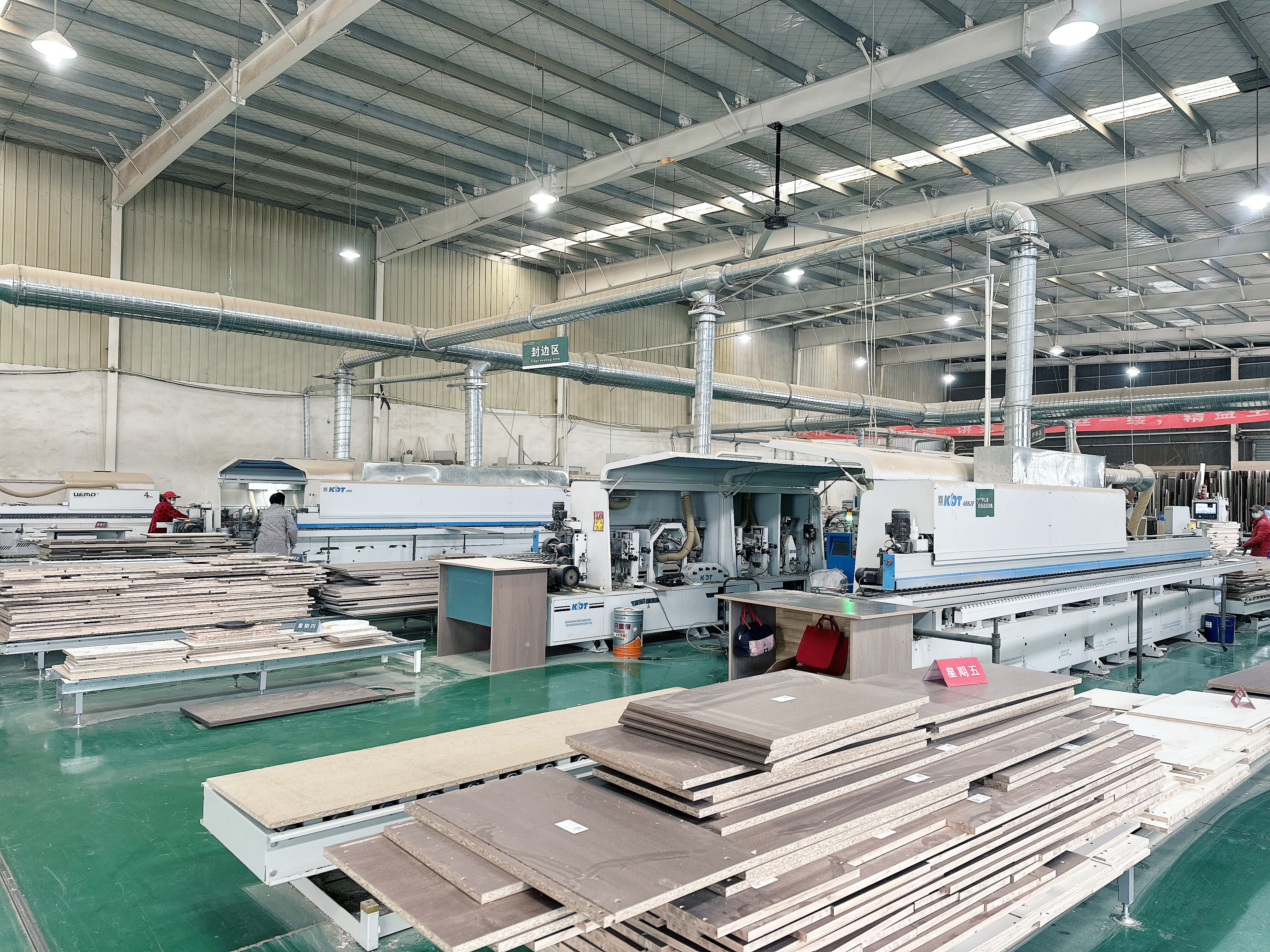 Edge banding production line