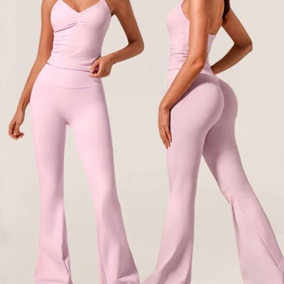 High-Waist Flare Leggings Set