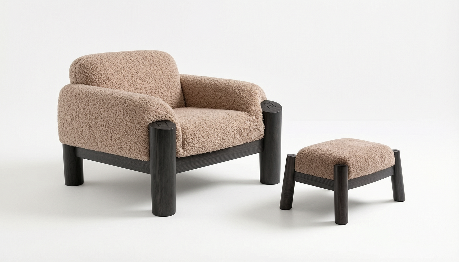 Fendi Lamb Fur Stool